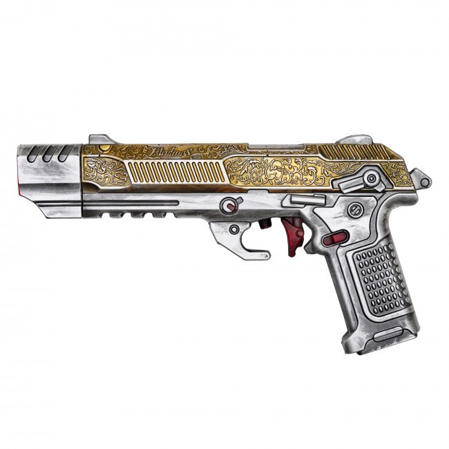 11.5” Cyberpunk 2077 “La Chingona Dorada” Pistol Replica Cosplay Costume Game
