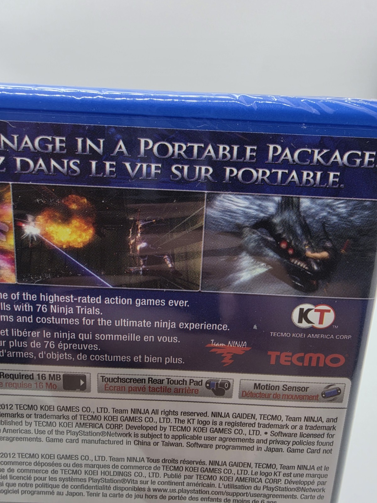 Ninja Gaiden Sigma Plus ForSony PS Vita)- Brand New Factory Sealed Mint