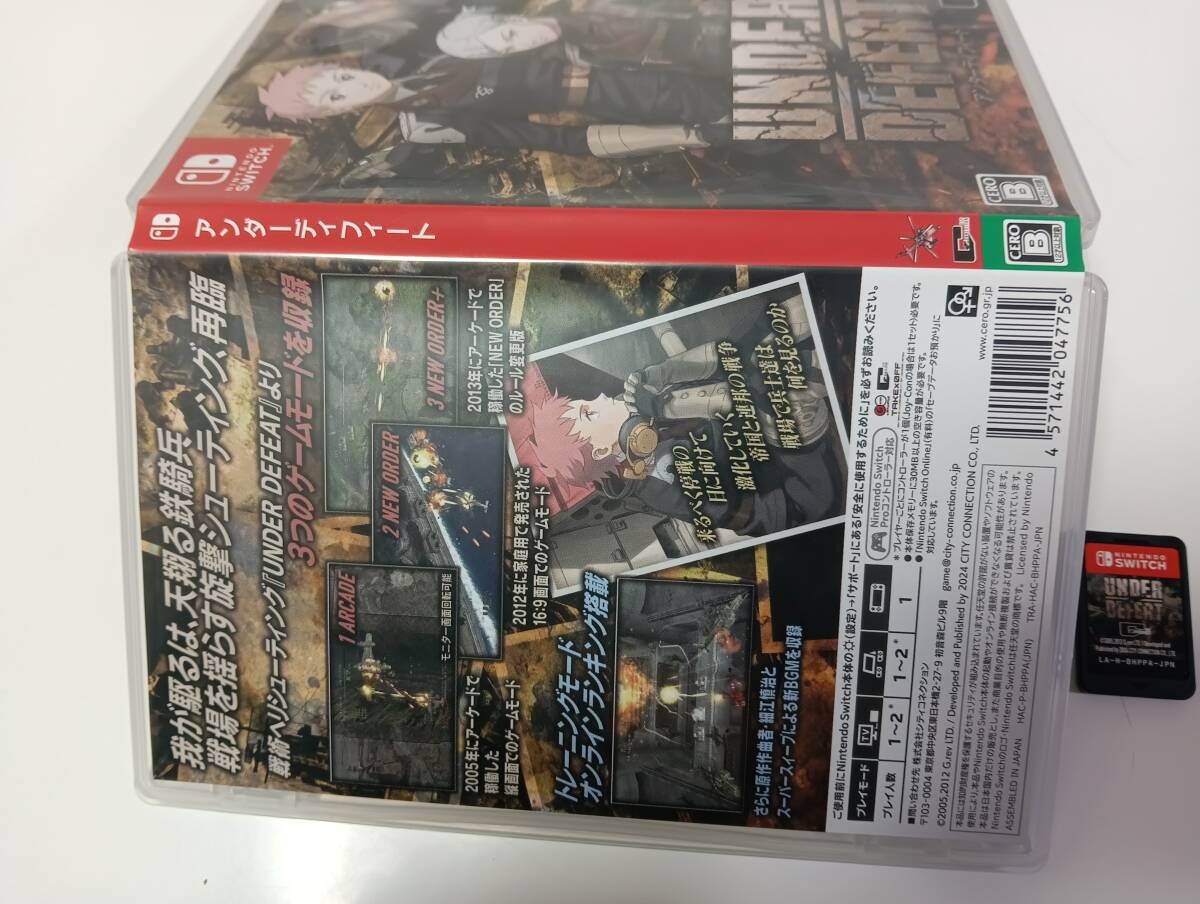 UNDER DEFEAT Nintendo Switch Japan Import Free shipping FedEx DHL Tested