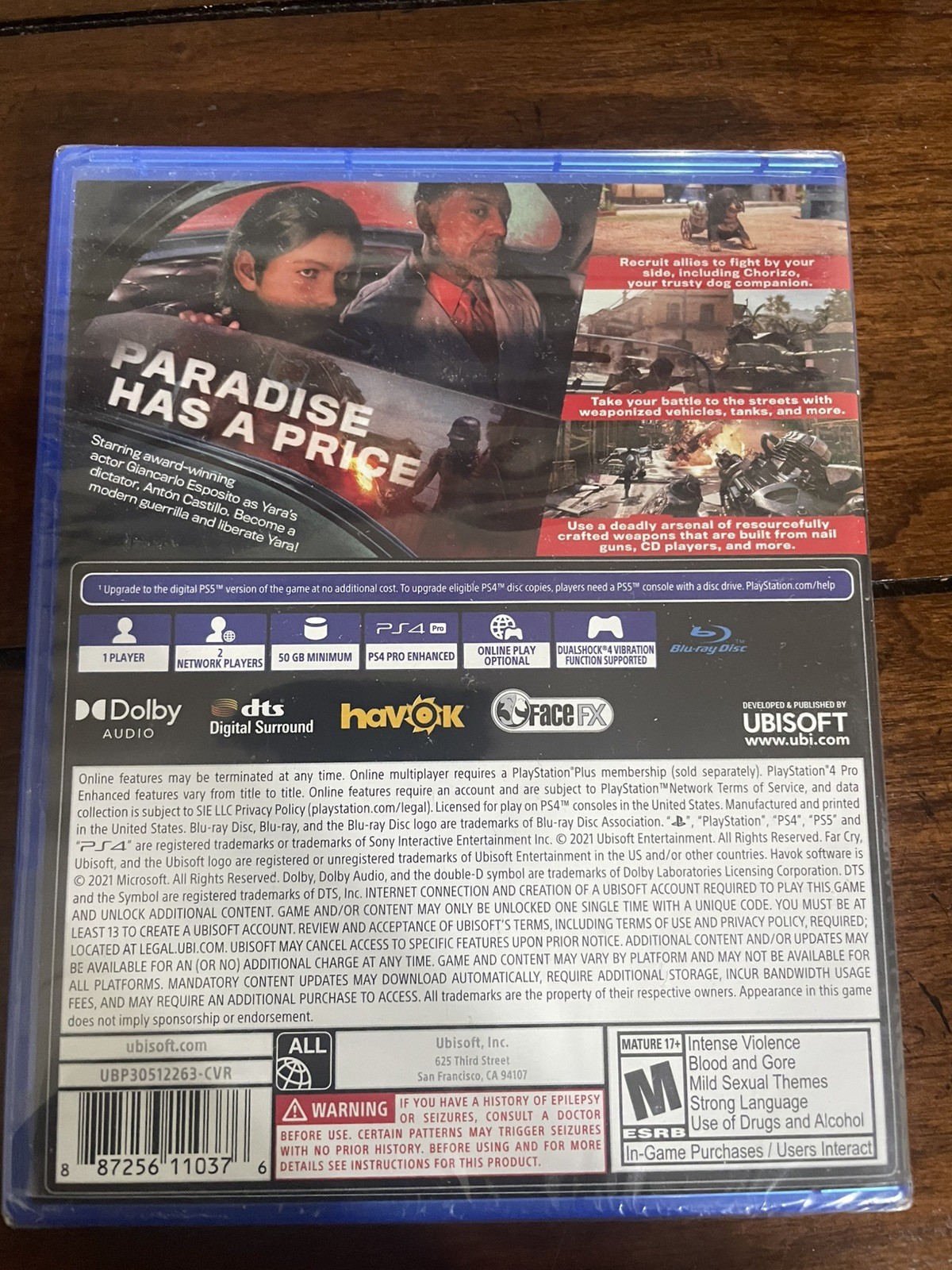 Far Cry 6 ( Sony PlayStation 4 PS4 – PS5 Upgrade Available ) – New Sealed !!