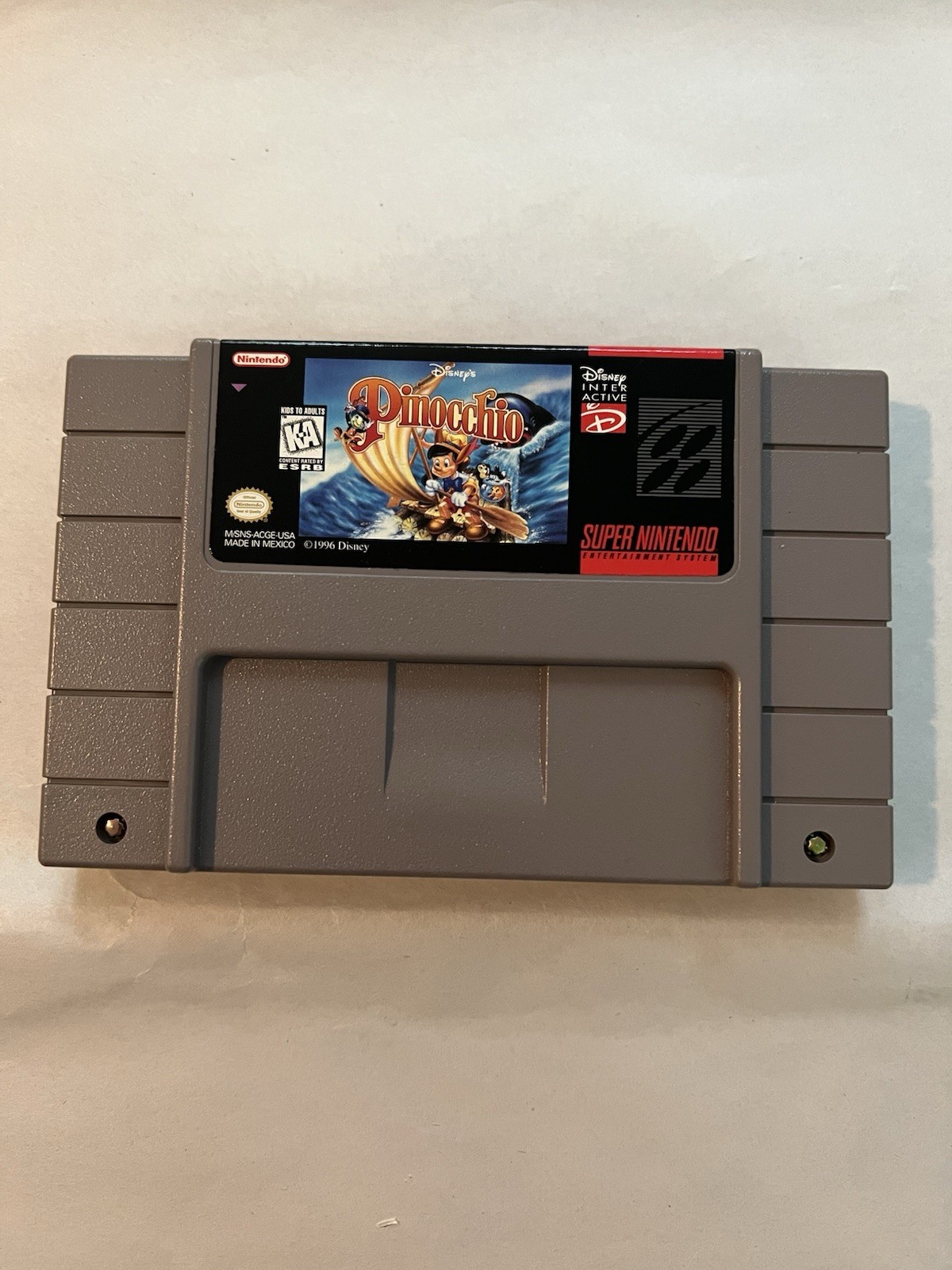 Pinocchio (Super Nintendo SNES) Complete in Box CIB