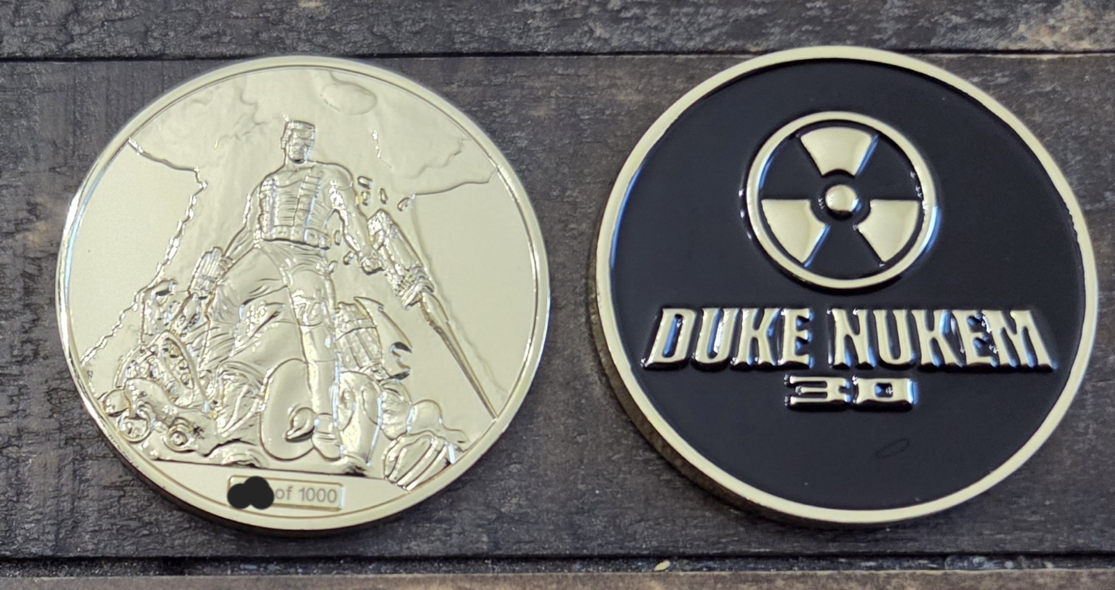 vintage Rero Duke Nukem Video Game Limited Edition Challenge Coin Token