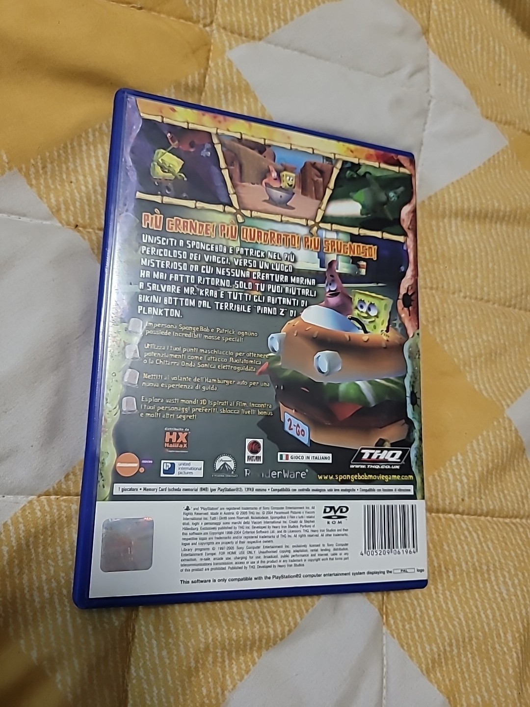PS2 SPONGEBOB IL FILM PLAYSTATION 2 PAL ITALY