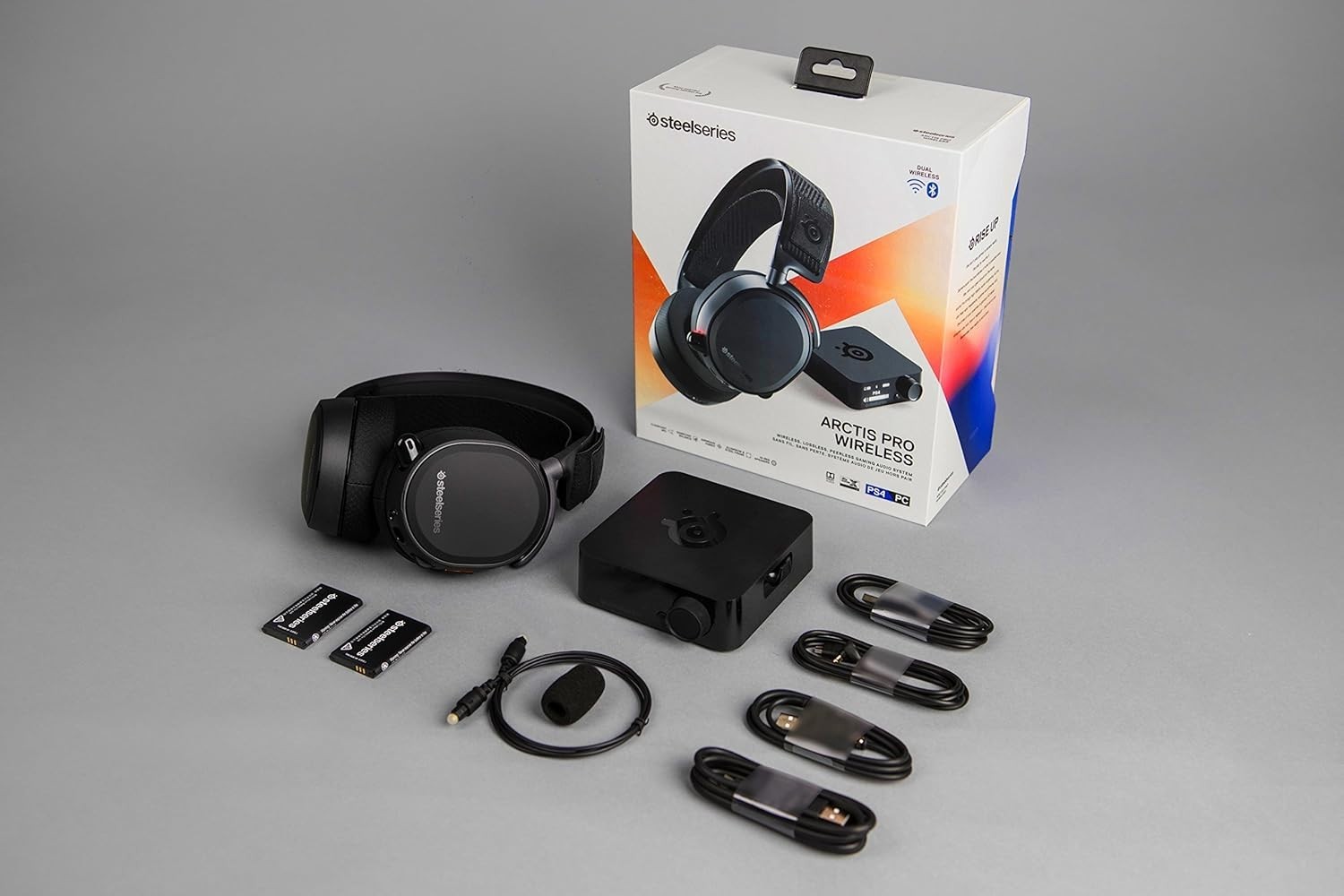Arctis Pro Wireless Gaming Headset – Lossless High Fidelity Wireless + Blueto…