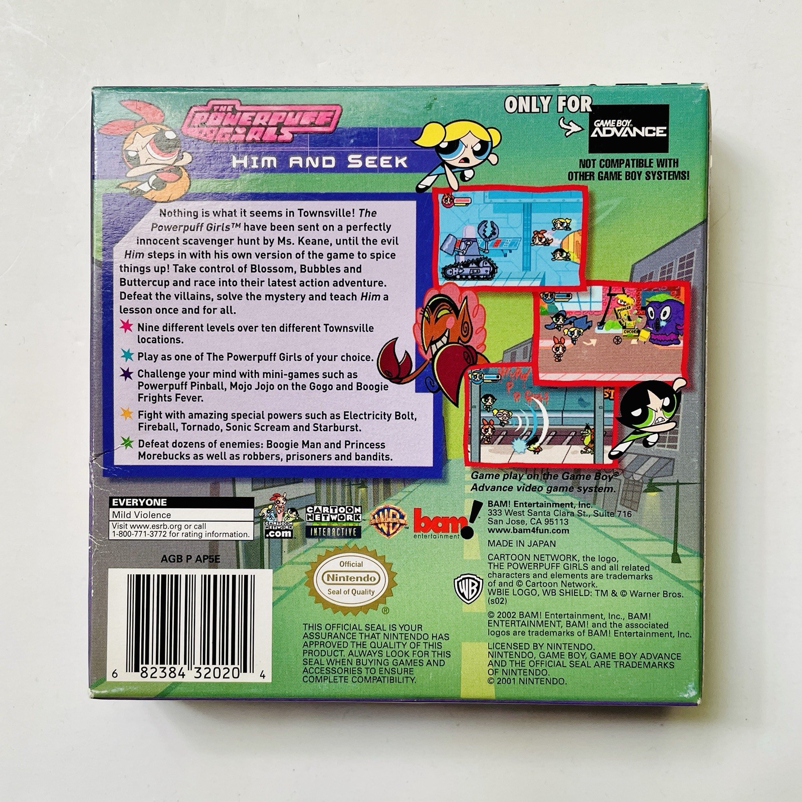 The Powerpuff Girls: Him And Seek (2002) Nintendo Game Boy Advance CIB+ Tested