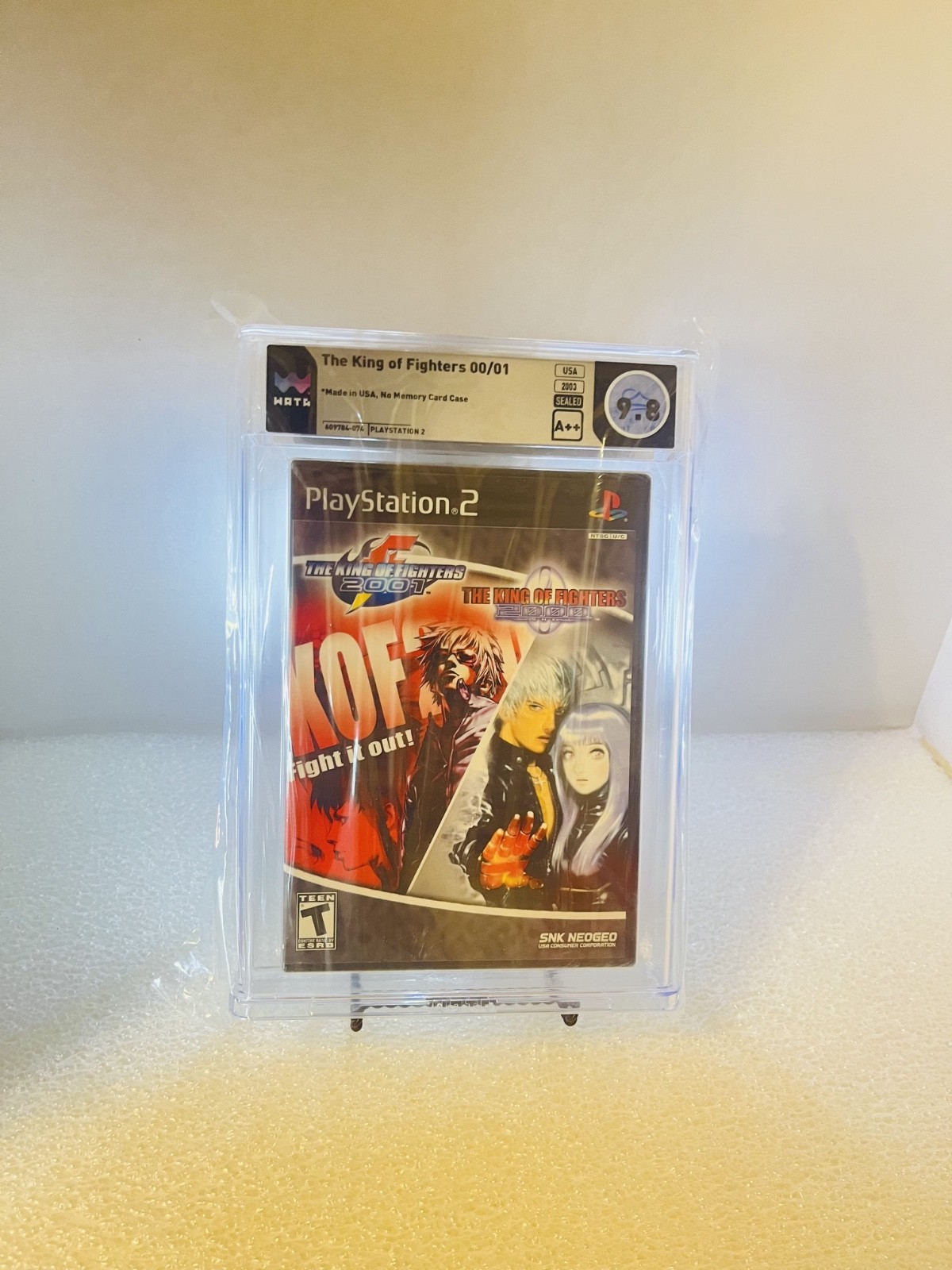 King of Fighters 2000&2001 PS2 2 in 1 Pack- WATA 9.8 A++ sealed Y-Fold