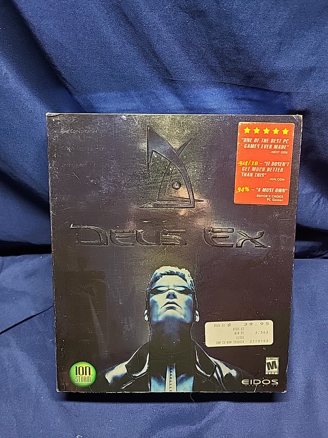 Deus Ex PC CD-ROM Big Box Classic Action RPG Game Ion Storm Eidos 2000