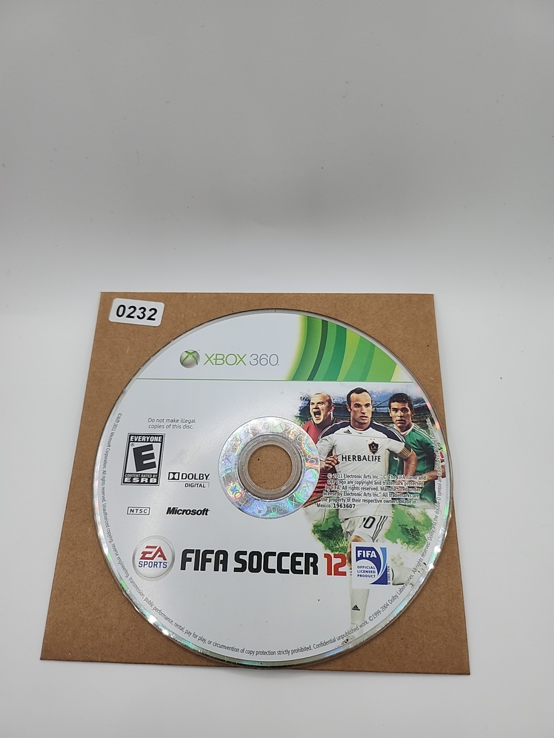 Fifa Soccer 2012 (Xbox 360) Disc Only NO Usps TRACKING