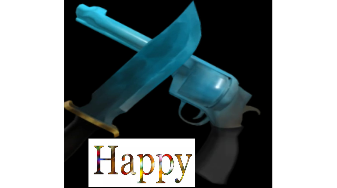 FROZEN GUN & KNIFE💙💙VERY FAST DELIVERY!!💙💙MM2 MURDER MYSTERY 2 COMMON ROBLOX