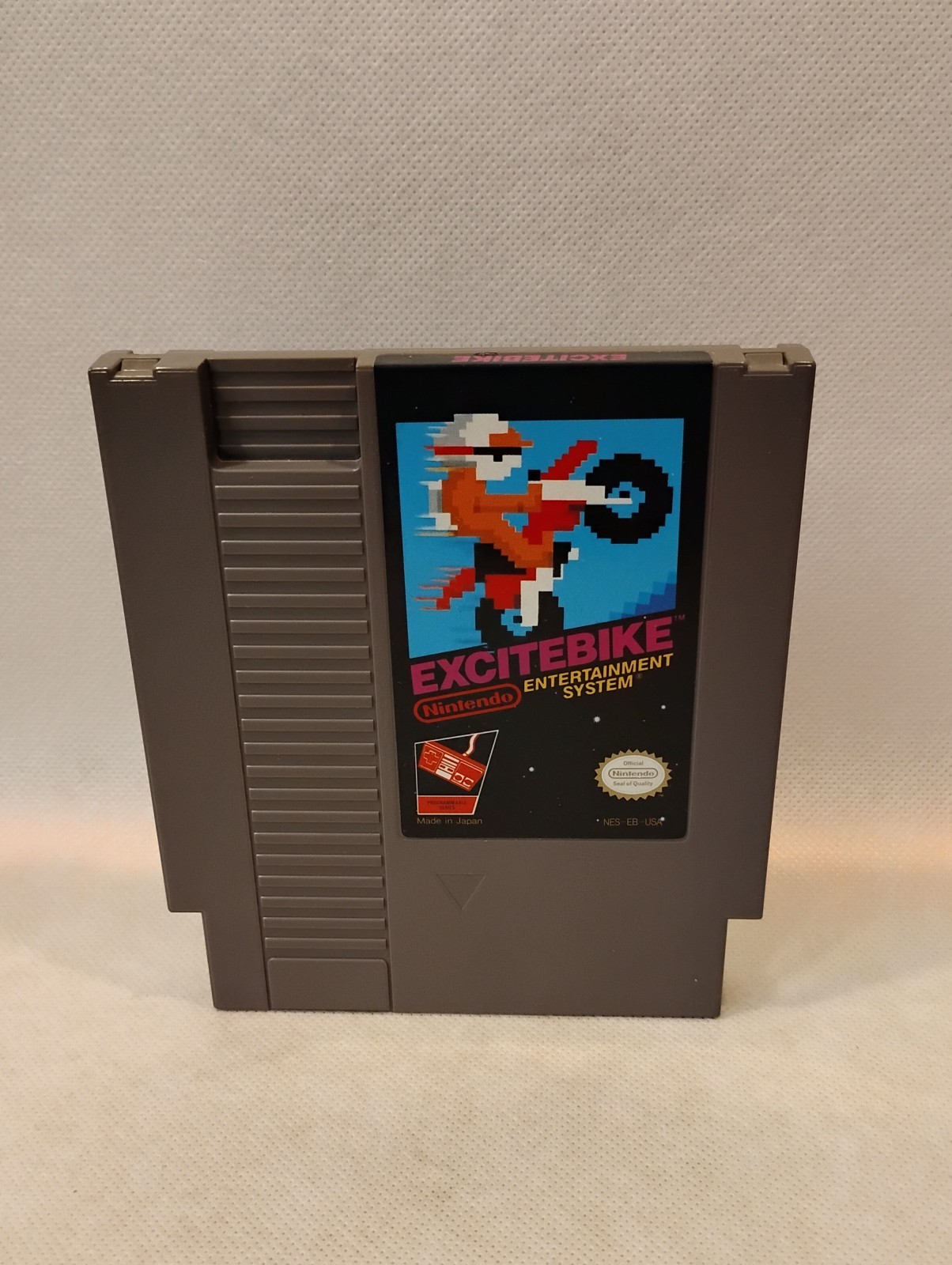 Excitebike, 1985 NES Nintendo, CIB oval seal USA, physical game, tested working