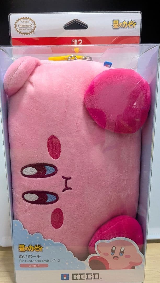 Kirby Plush Pouch Case for Nintendo Switch 2 Official HORI