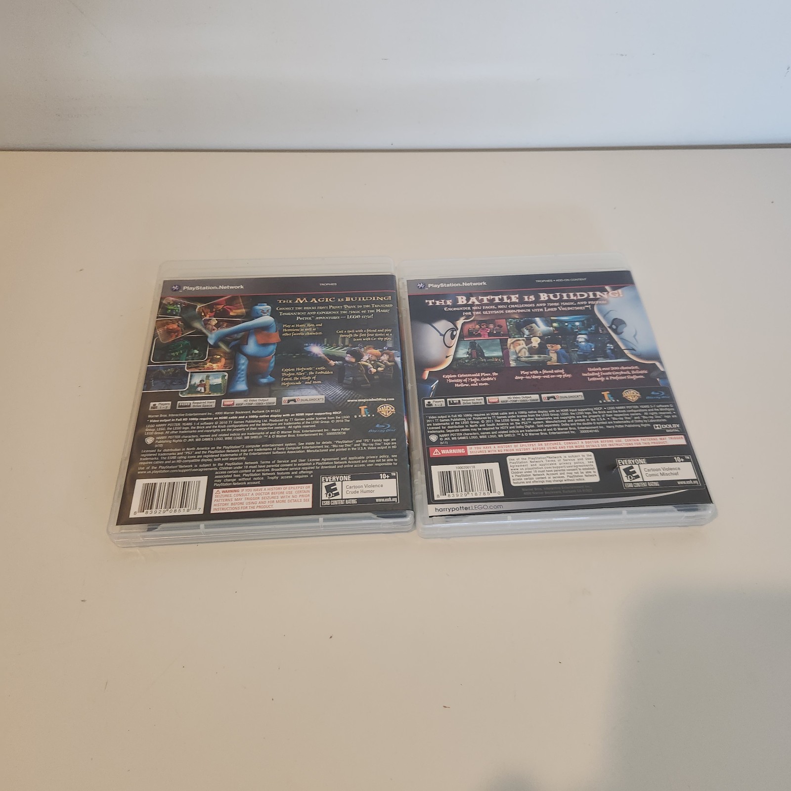 Lego Harry Potter Years 1-4 & 5-7 PS3 Bundle Complete