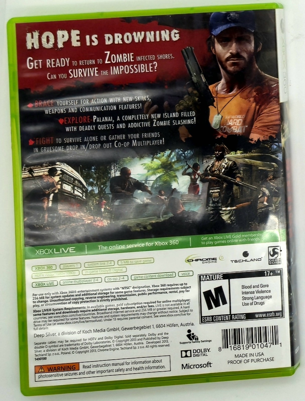 Dead Island Riptide for the Xboz 360 – CIB