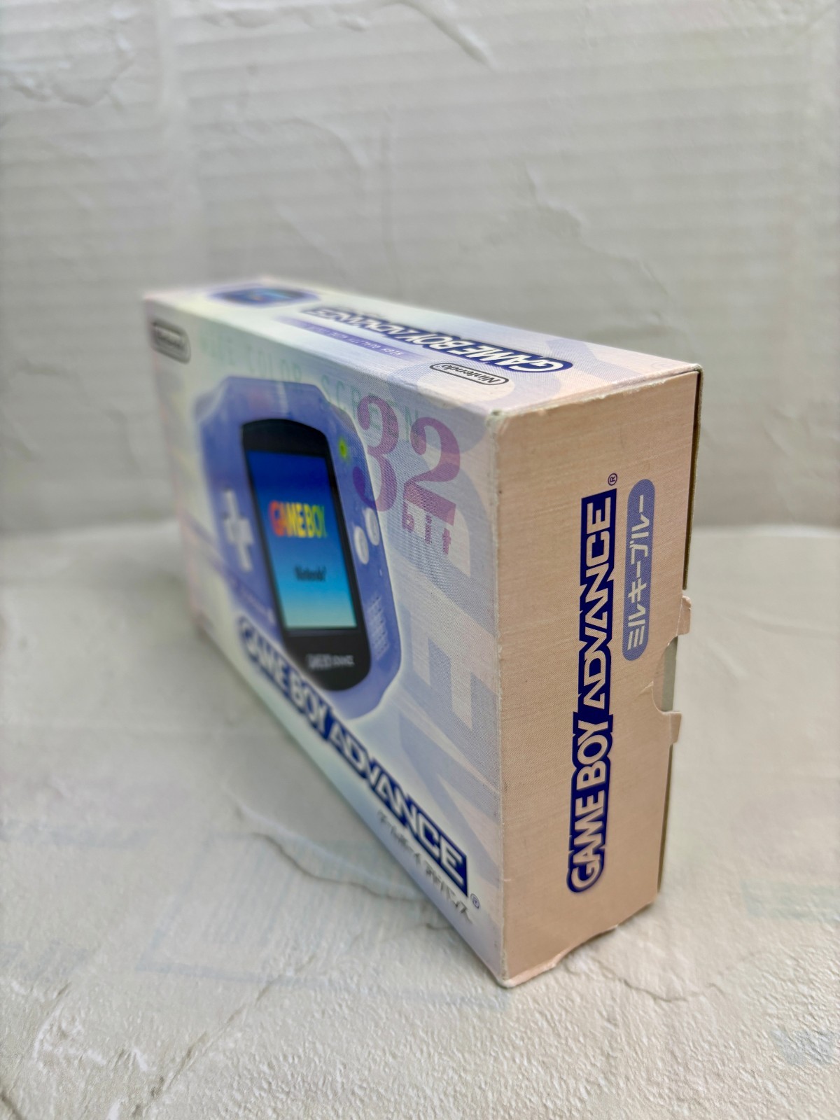 Nintendo Game Boy Advance GBA Milky Blue Console Box Manual Tested JP Import