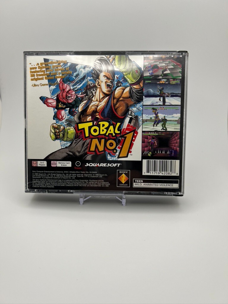 Tobal No. 1 (Sony PlayStation 1, 1996) Disk has some minor wear -Complete 2 disk