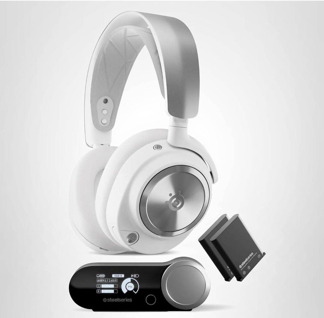 SteelSeries Arctis Nova Pro Wireless ANC Gaming Headset White for PS/PC