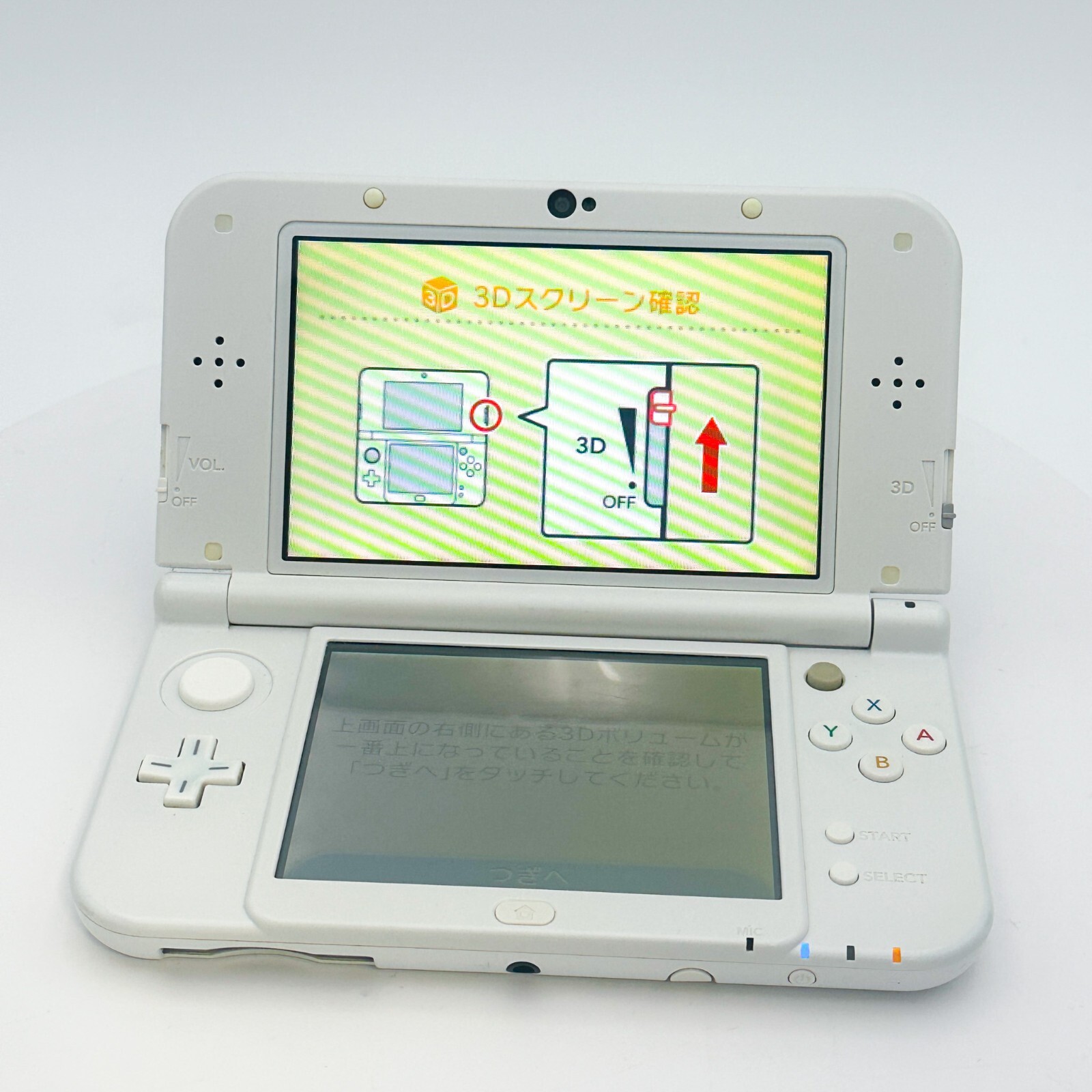 New Nintendo 3DS XL LL Pearl White Console Japanese ver Good Condition Working