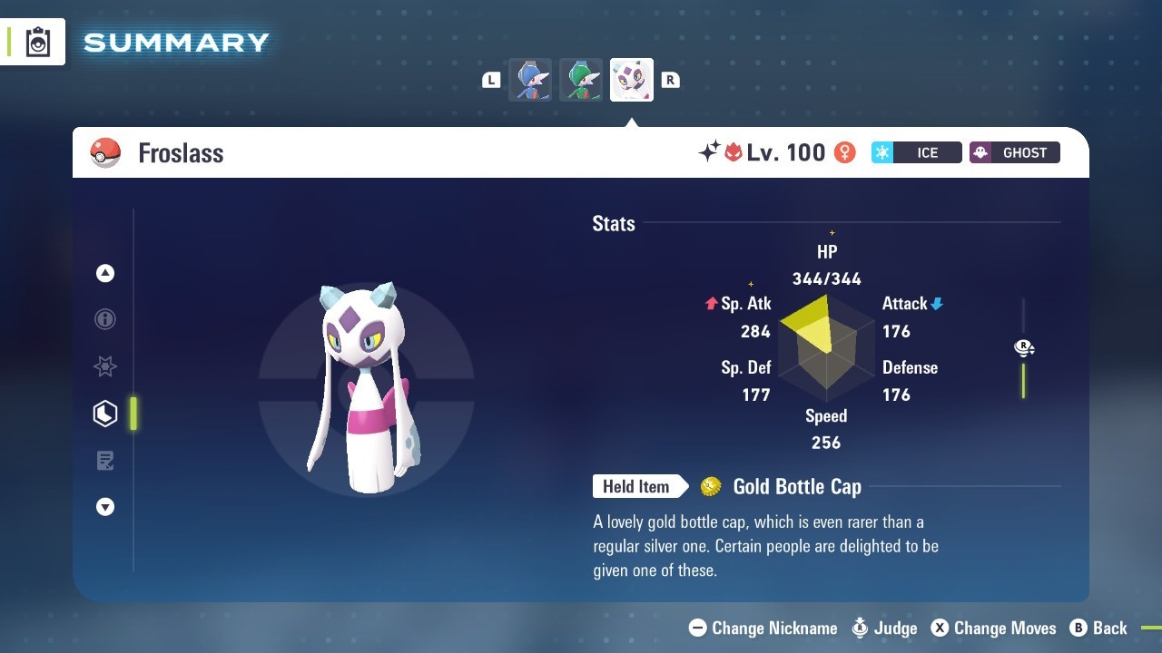 Pokémon Legends: Z-A Shiny Froslass 6iv ✨Max EV✨ALPHA