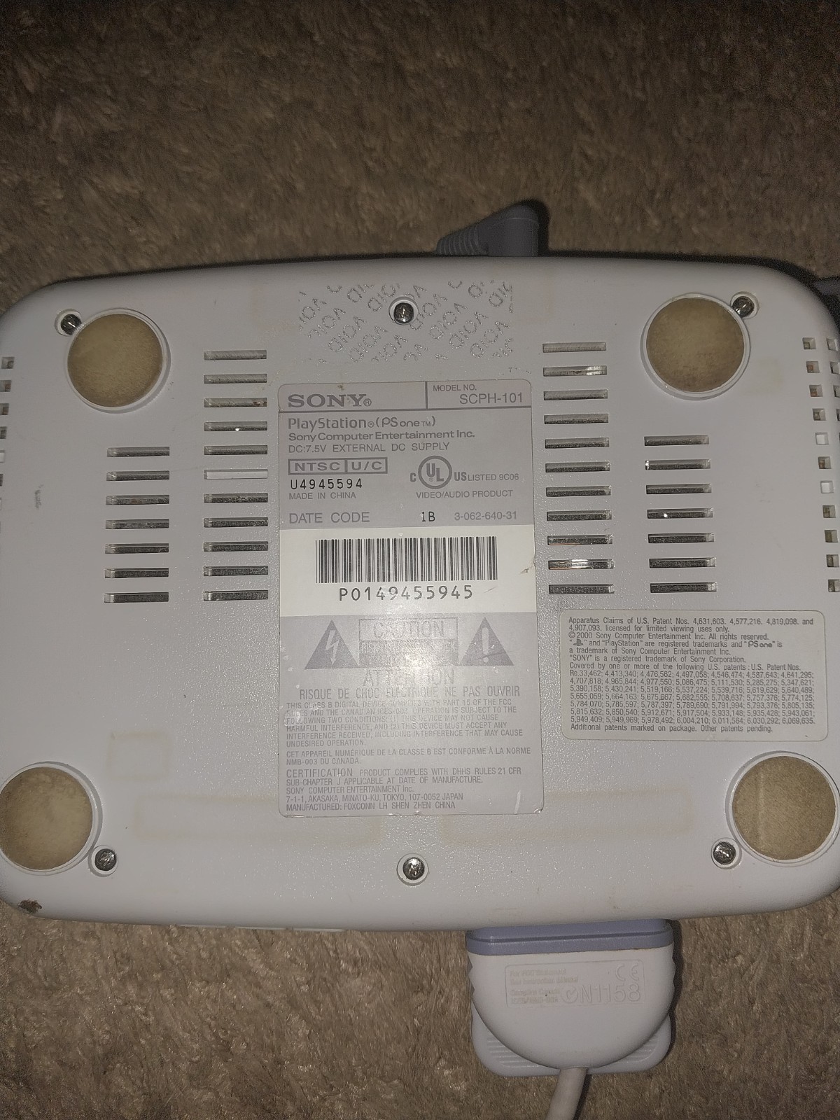 Sony Playstation Classic With Game And Controller NO VIDEO CABLE