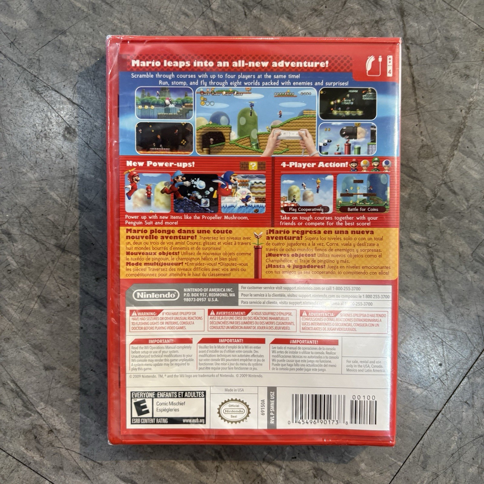 Sealed New Super Mario Bros. Wii