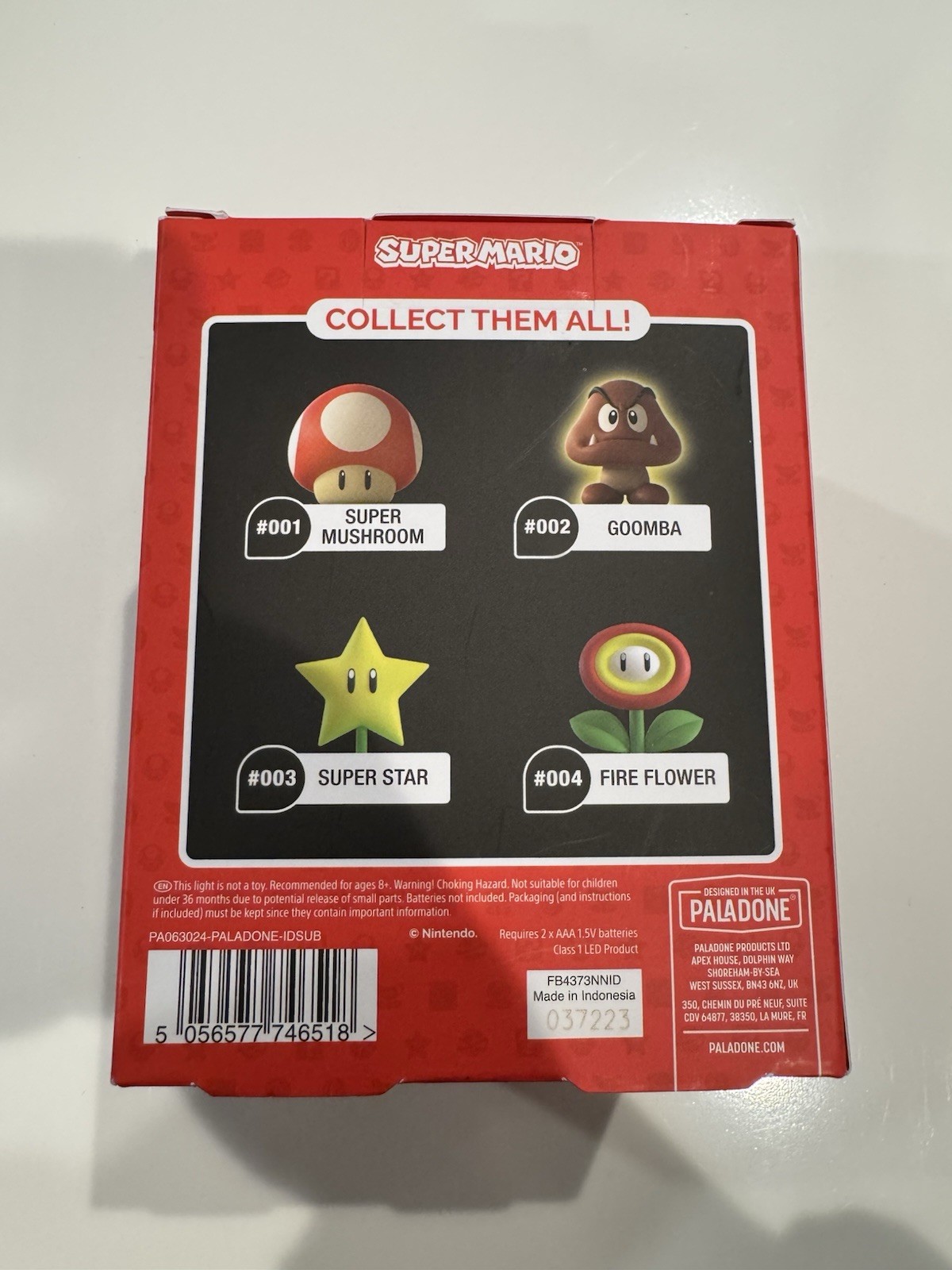 Paladone Icons Nintendo Super Mario Goomba Light #002 – New In Box – Lights Up!