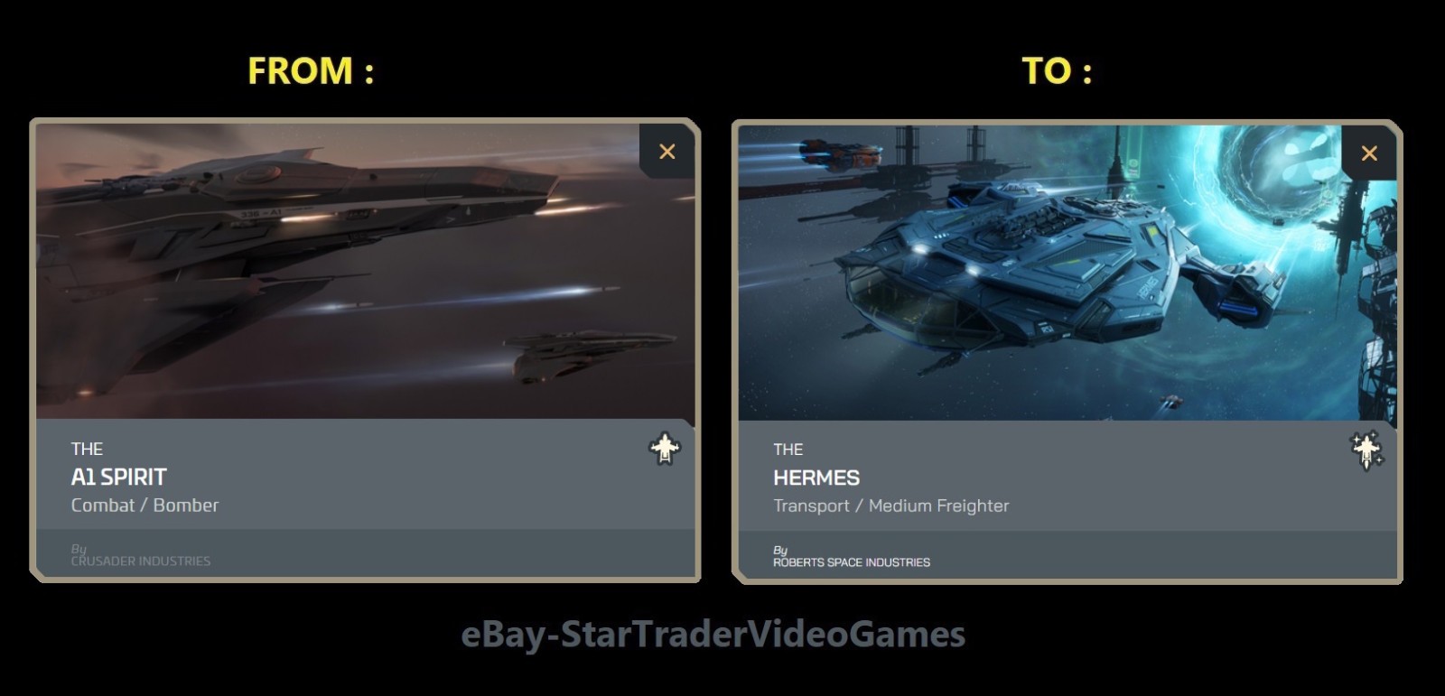 STAR CITIZEN – SHIP UPGRADE TO HERMES – CCU SELECTION