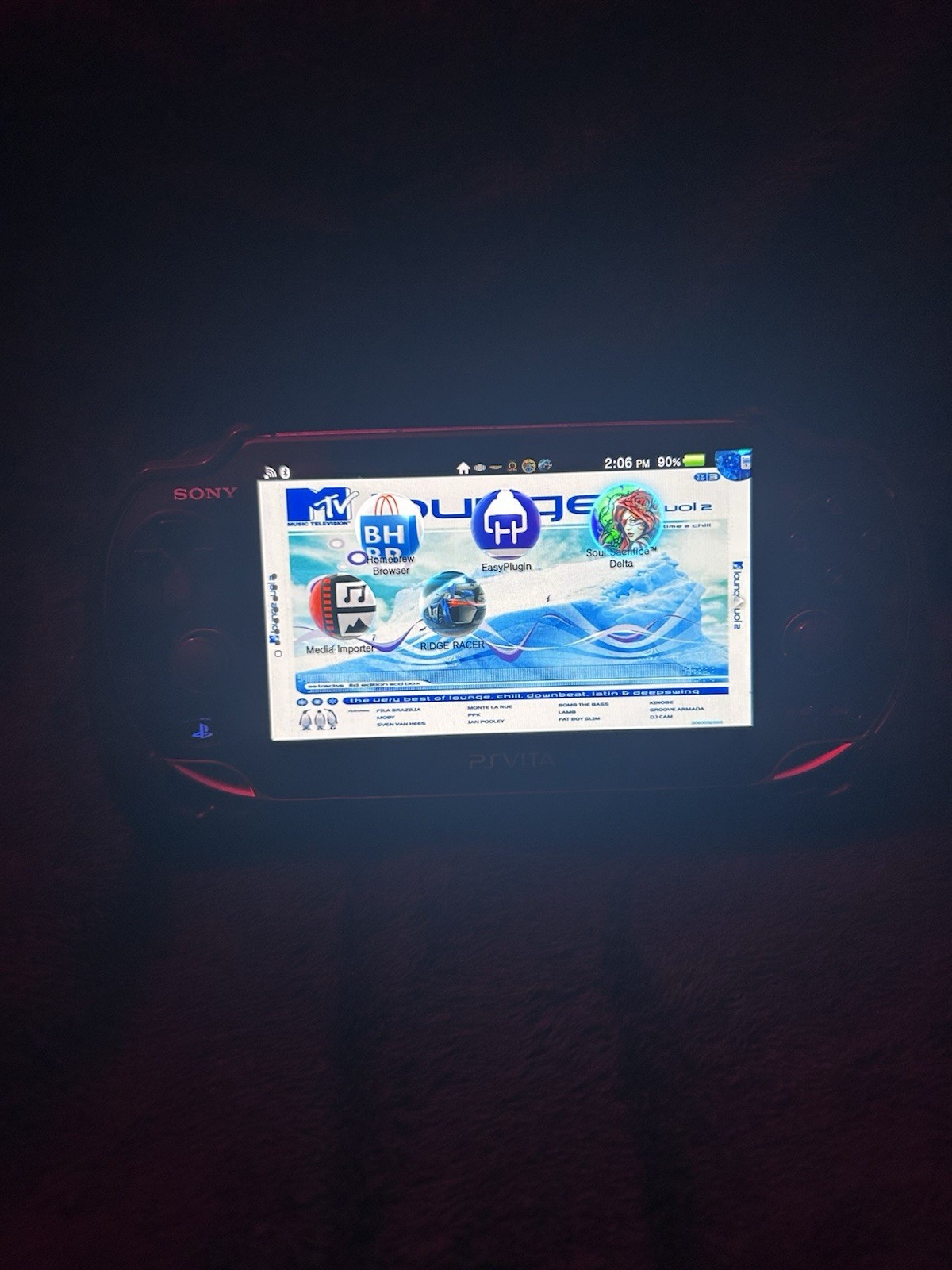 Sony PS Vita PCH-1000 Black 4GB Wi-Fi Handheld w/ Memory Card & Adapter