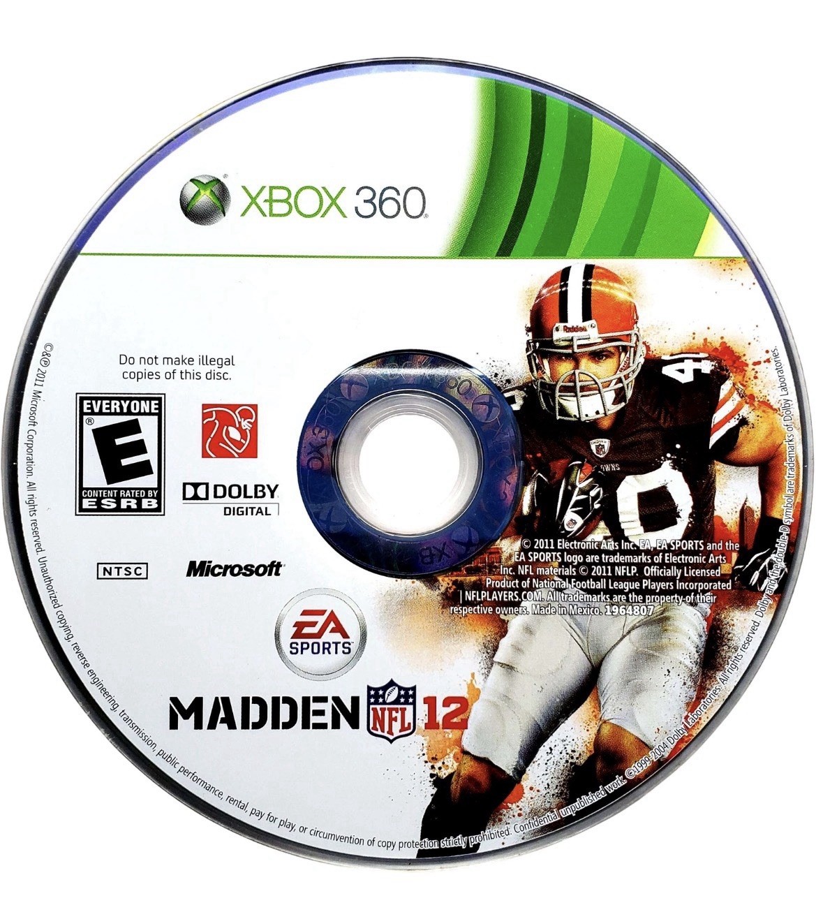 Madden NFL 12 Xbox 360 Complete CIB