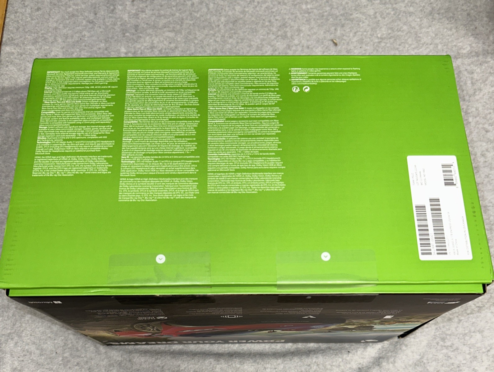 Microsoft Xbox Series X 1TB SSD – EMPTY BOX ONLY with Foam, Inserts