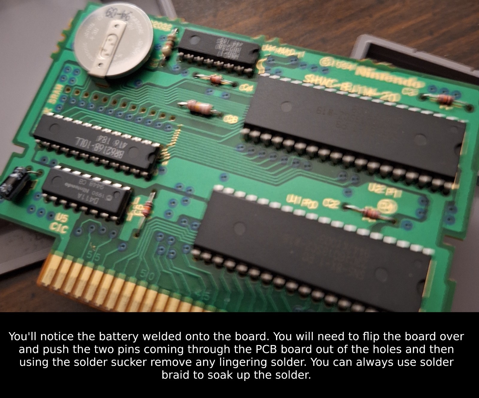 CR2032 battery holder for Super NES NES SFC SNES N64 Game Cartridges