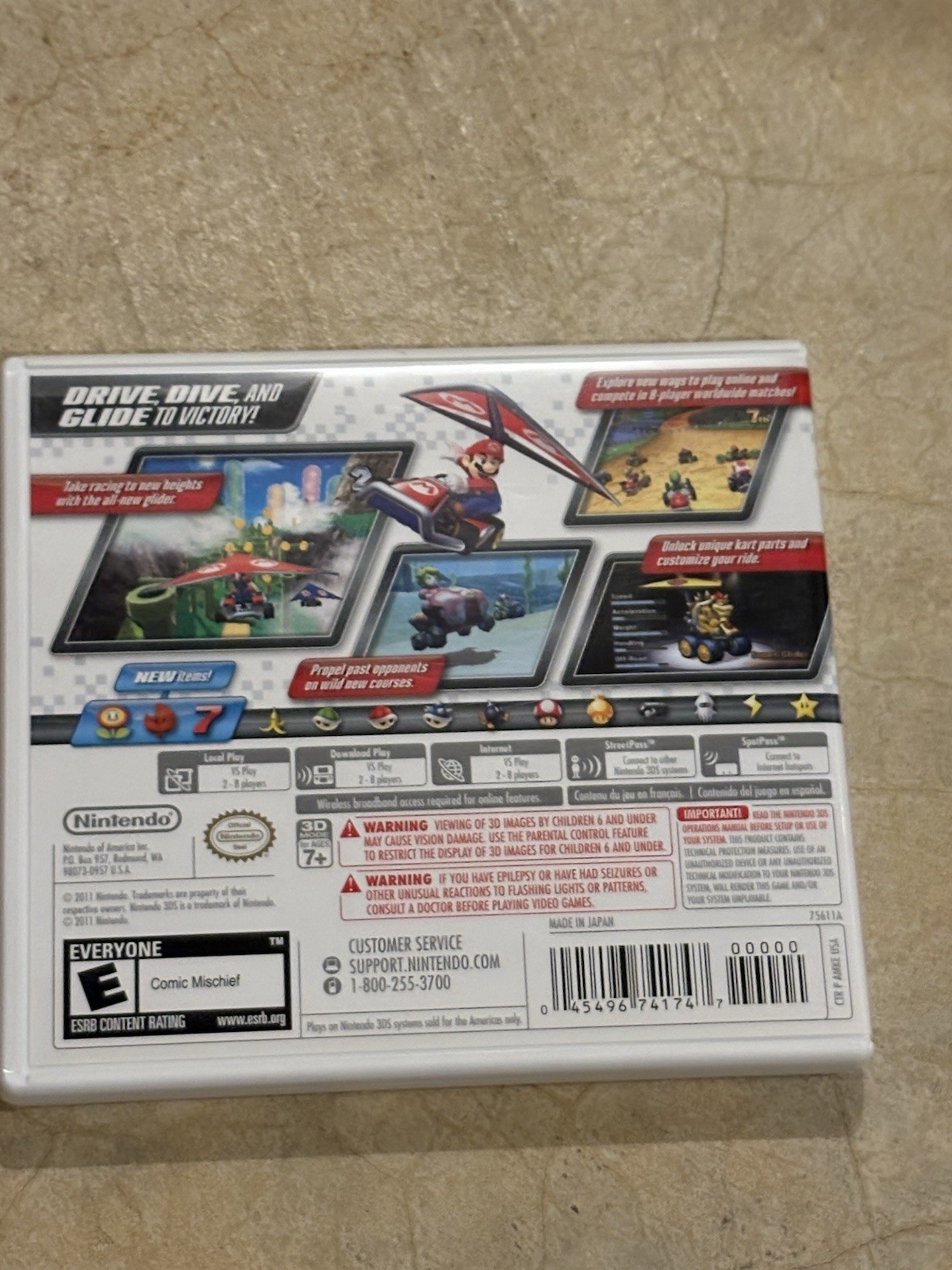 Mario Kart 7 Nintendo 3ds Used Game Tested And Working