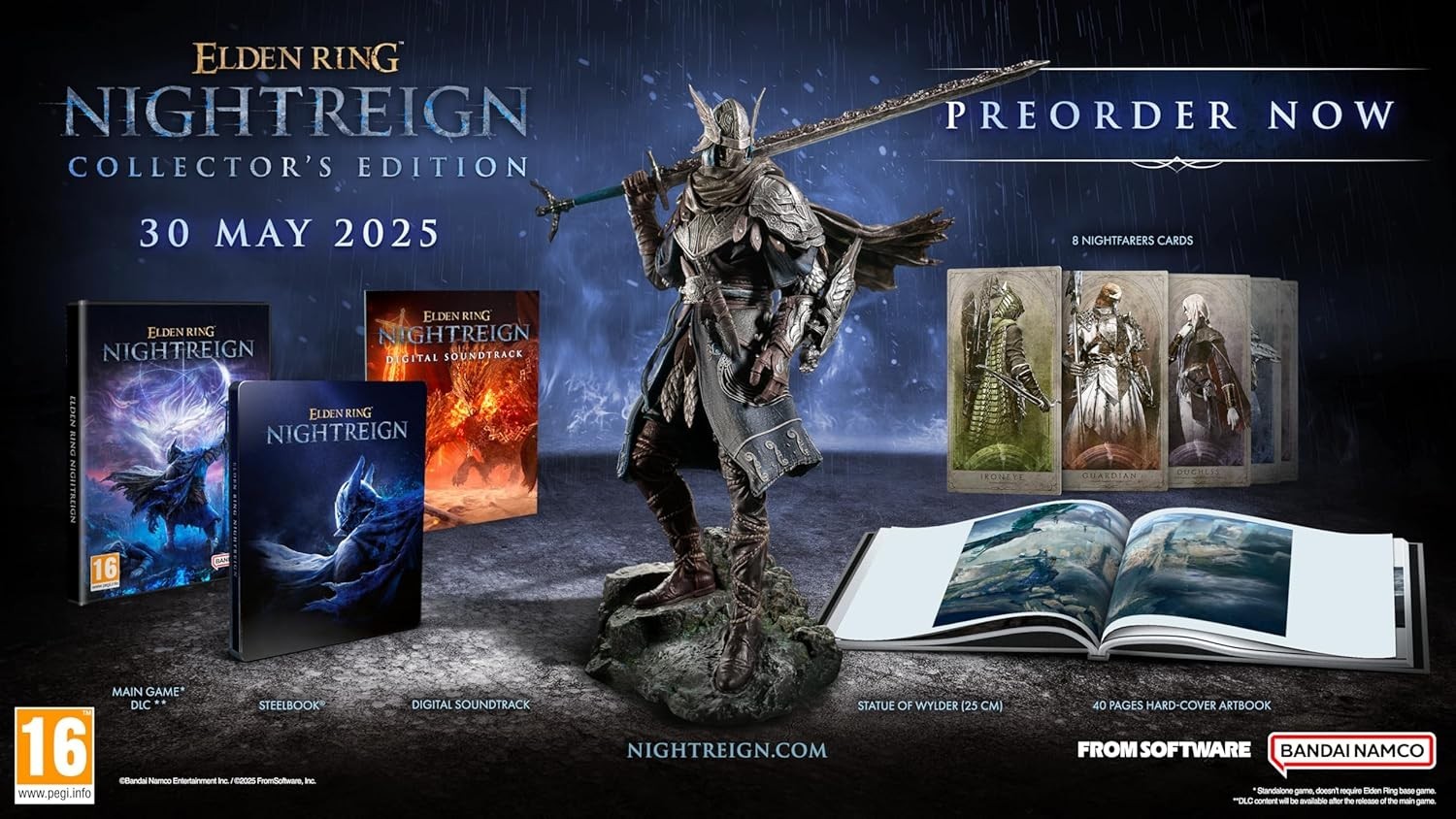 ELDEN RING NIGHTREIGN COLLECTOR’S EDITION PS5 ENGLISH COLLECTORS CUSTOMS FREE