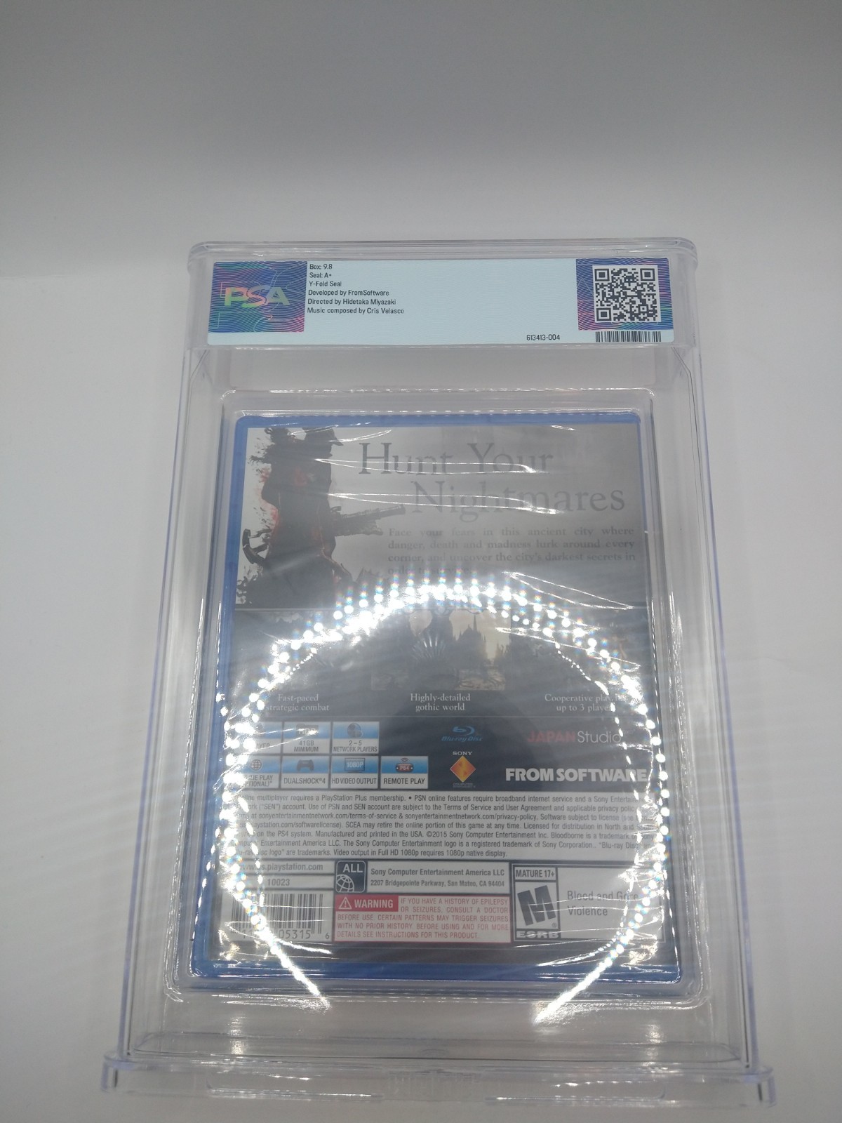 Bloodborne PlayStation 4 (PS4) [PSA 9.8 A+] WATA, From Software Sony [Brand New]