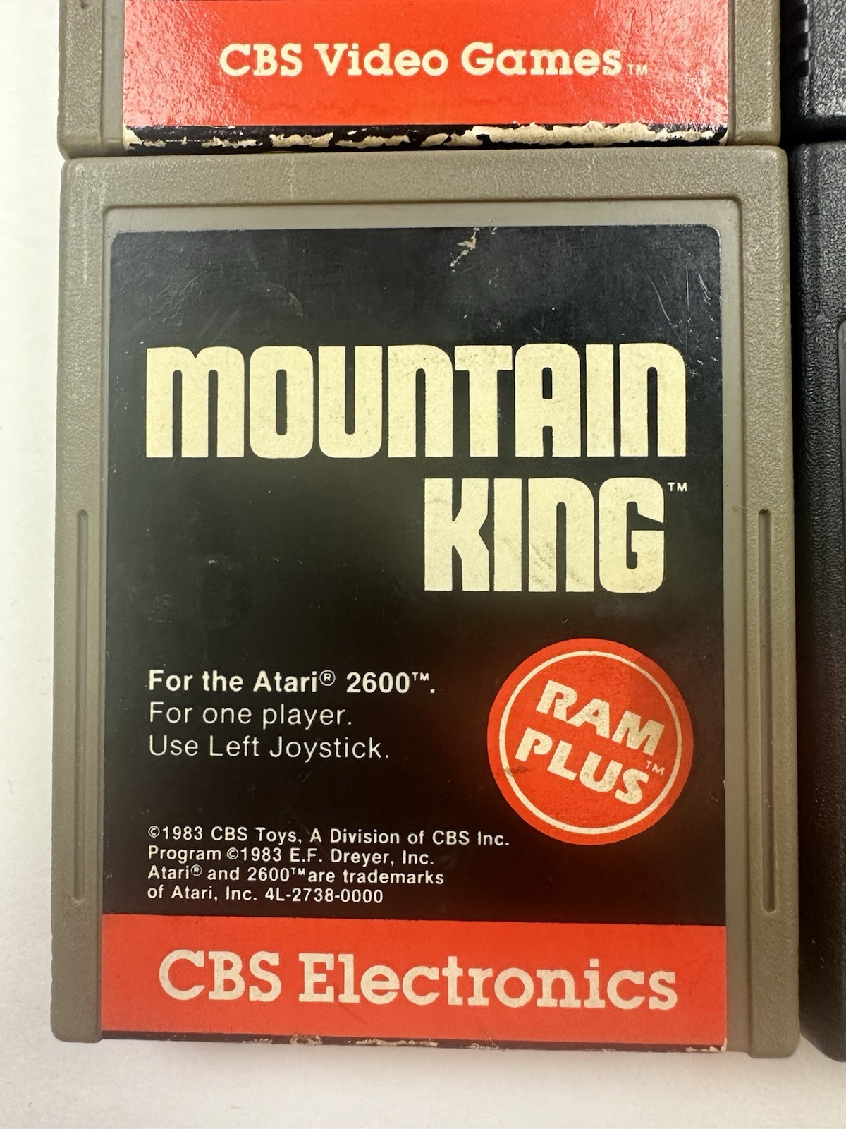 Atari 2600 Lot Turmoil, Gorf, Mountain King, Word Zapper Game Cartridge Lot Of 4