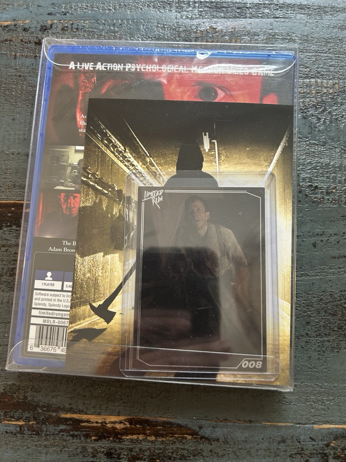 The Bunker PlayStation 4 Sealed W/ Postcard And Trading Card Game Protector LRG