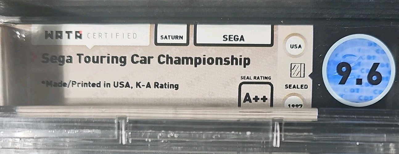 🪐 9.6 A++ Sealed 🪐 SEGA Touring Car Championship 🪐 SEGA Saturn 🪐 Graded WATA