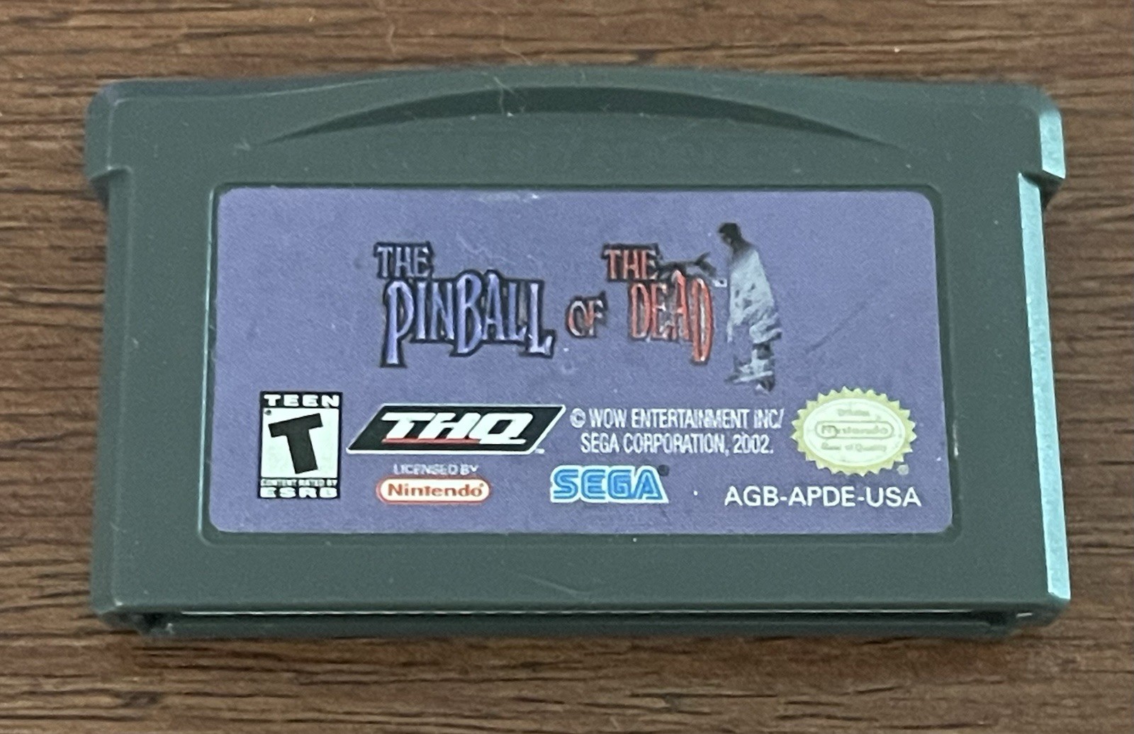 The Pinball of the Dead HOTD House GBA Game Boy Advance Nintendo Tested Working