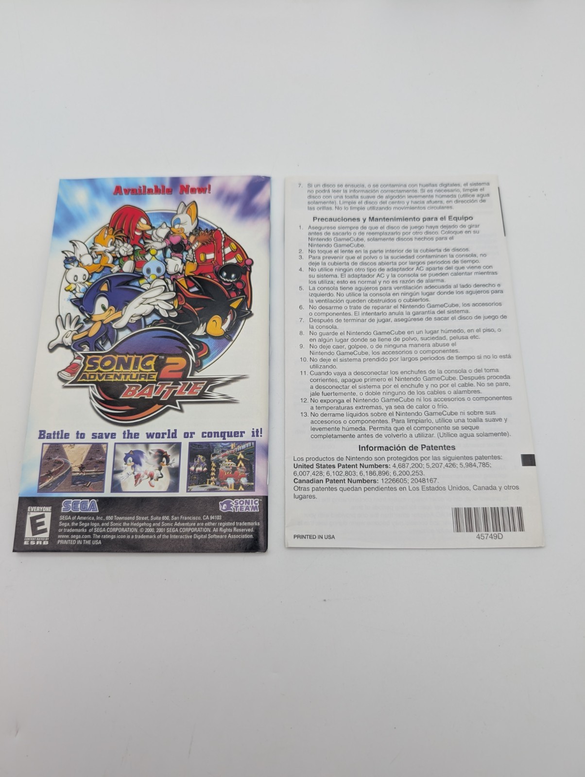 Sonic Mega Collection (GameCube, 2002) Complete CIB