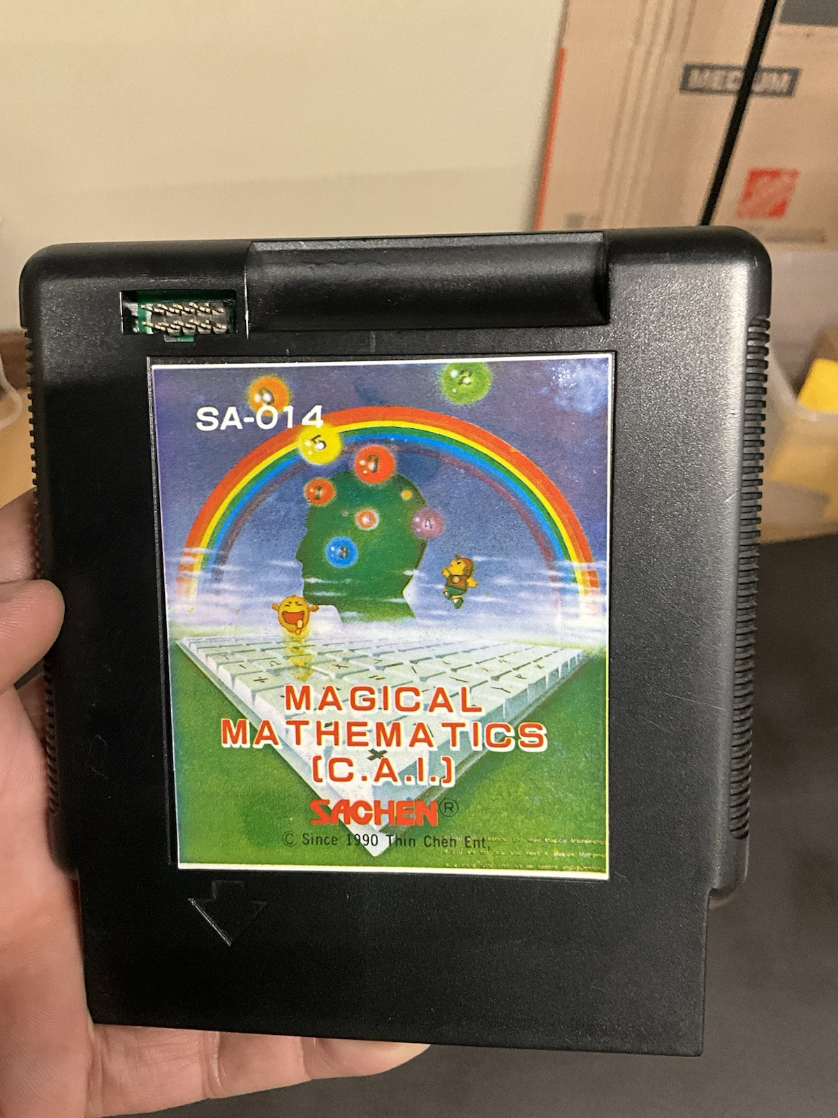 Ultra Rare Nintendo Famicom Magical Mathematics Genius Korea Version Game FC NES