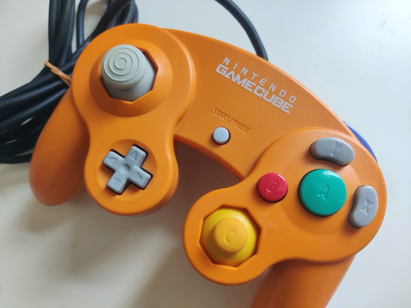 Nintendo GameCube Controller Spice Orange OEM Authentic Tested Tight Joysticks