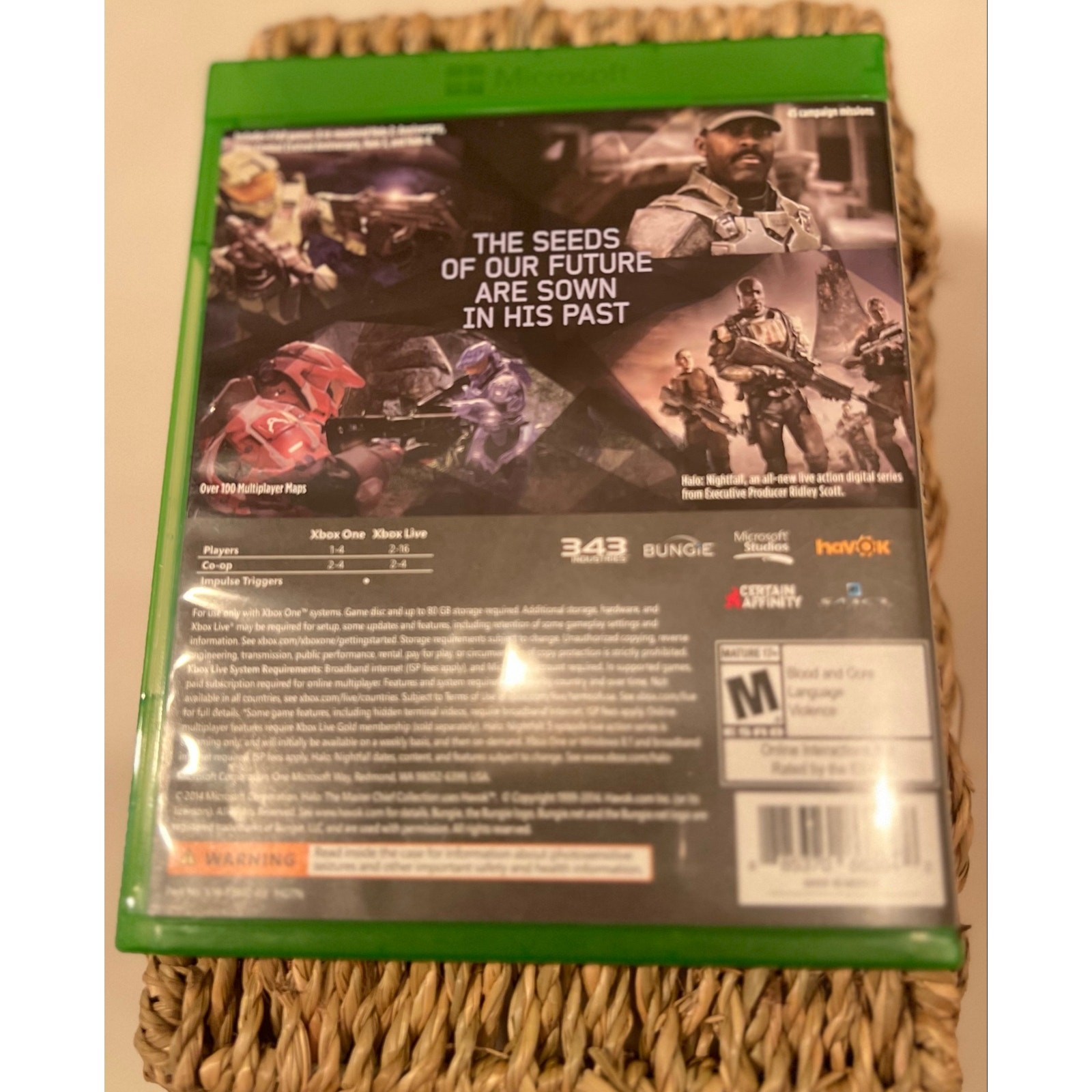 Halo: The Master Chief Collection Xbox One Game Complete w/ Case & Insert Tested