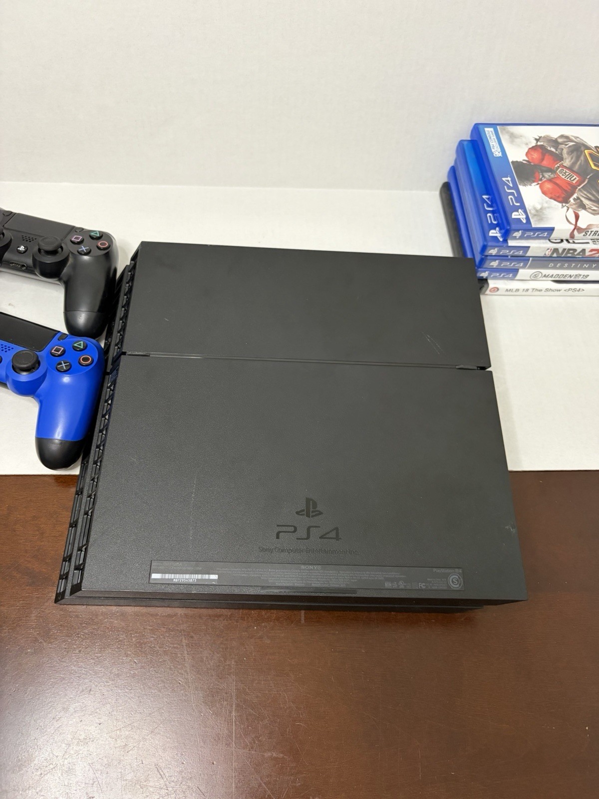 Sony PlayStation 4 (CUH-1215A) 500GB Gaming Console W/ 2 Controllers & Games