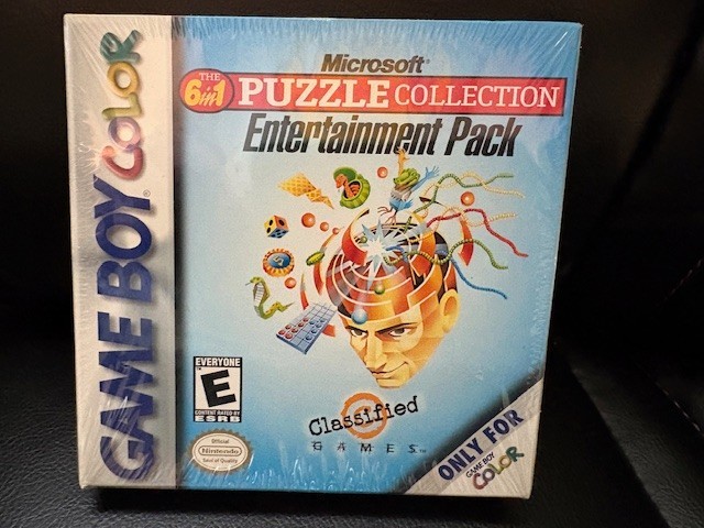 Microsoft Puzzle Collection Entertainment Pack Nintendo Game Boy Color sealed