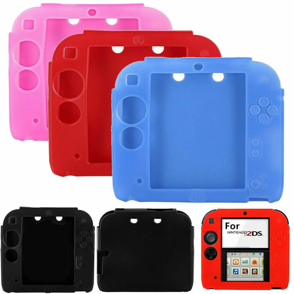 Soft Silicone Rubber Gel Protective Case Cover for Nintendo 2DS Game US FAST