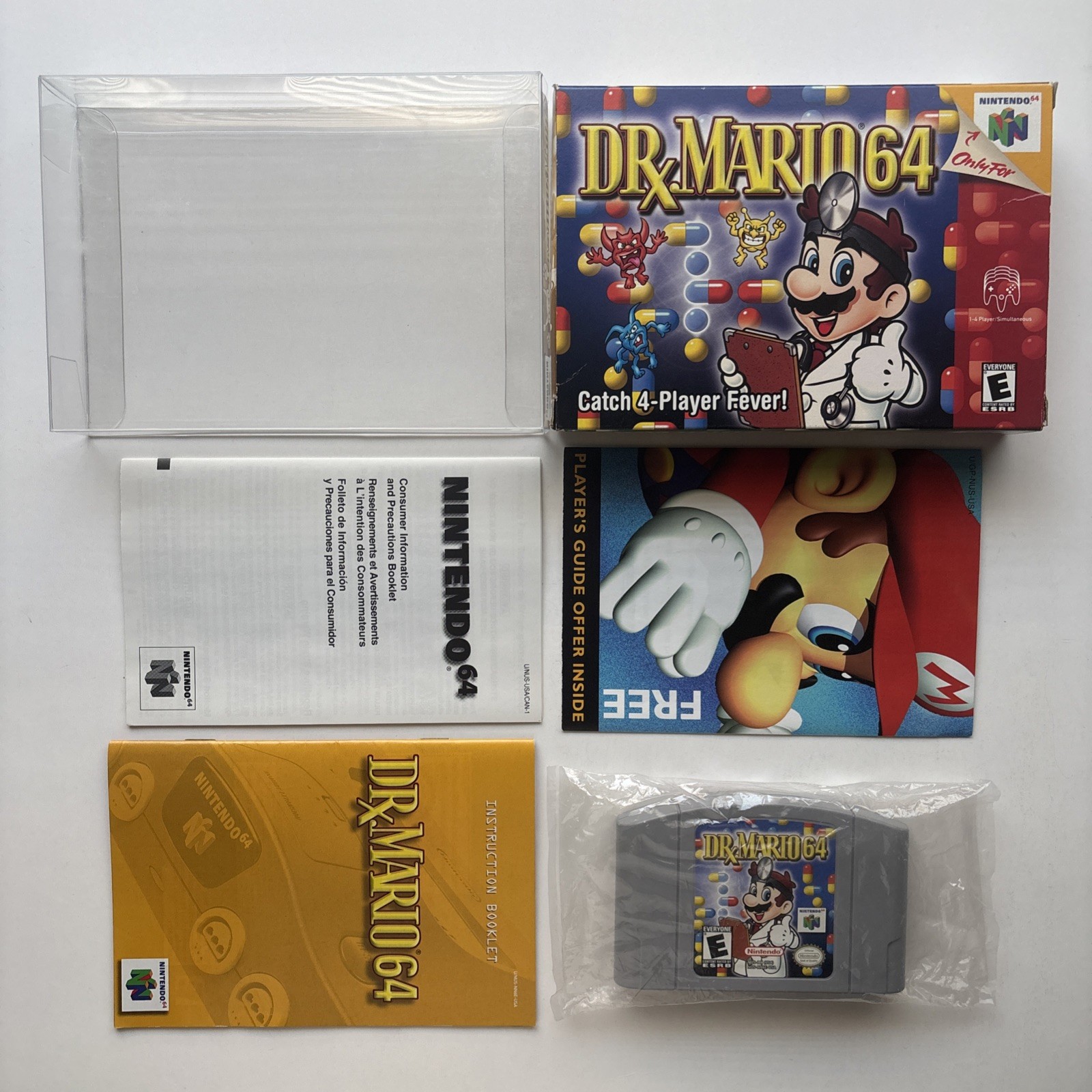 Dr. Mario Nintendo 64 N64 Authentic Complete In Box CIB Tetris Tested Mint Cart