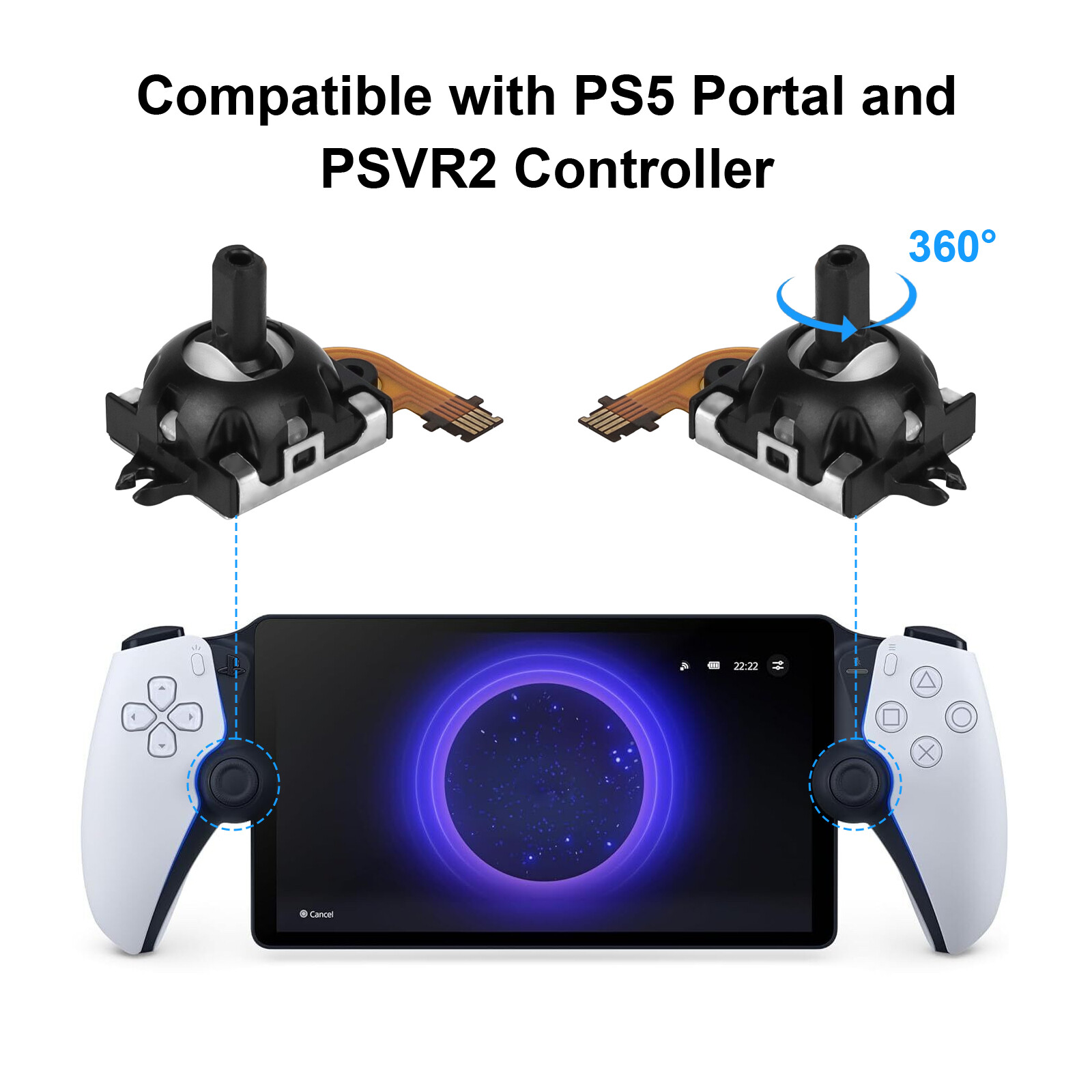 Replacement Analog Joystick Repair Hall Effect For PlayStation Portal / PS5 VR2