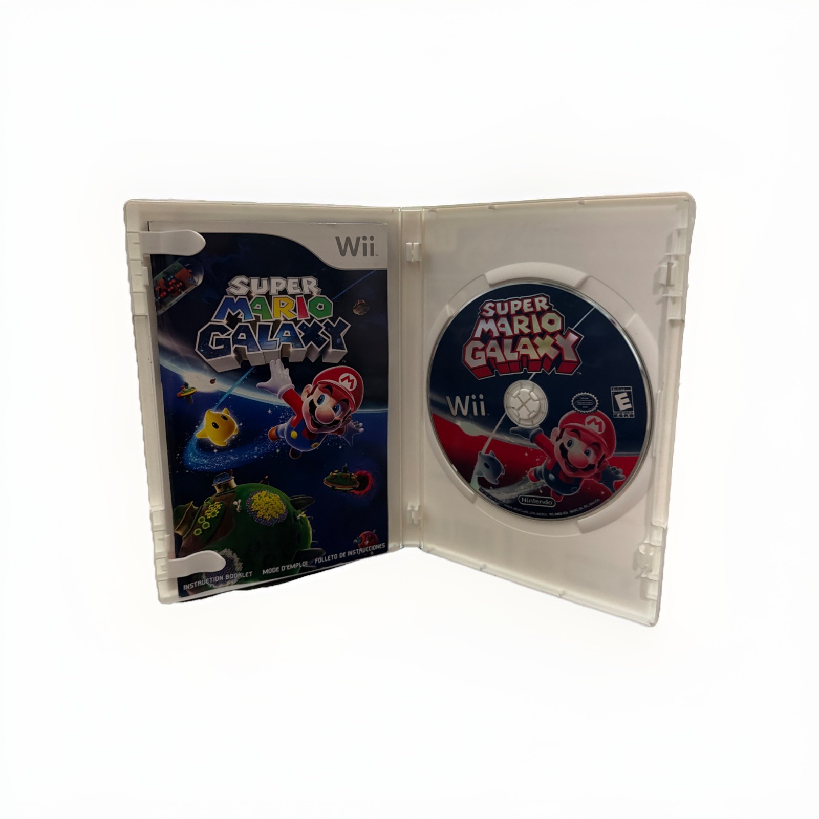 Super Mario Galaxy (Nintendo Wii, 2007) Pre Owned – CIB w/ Game Manual