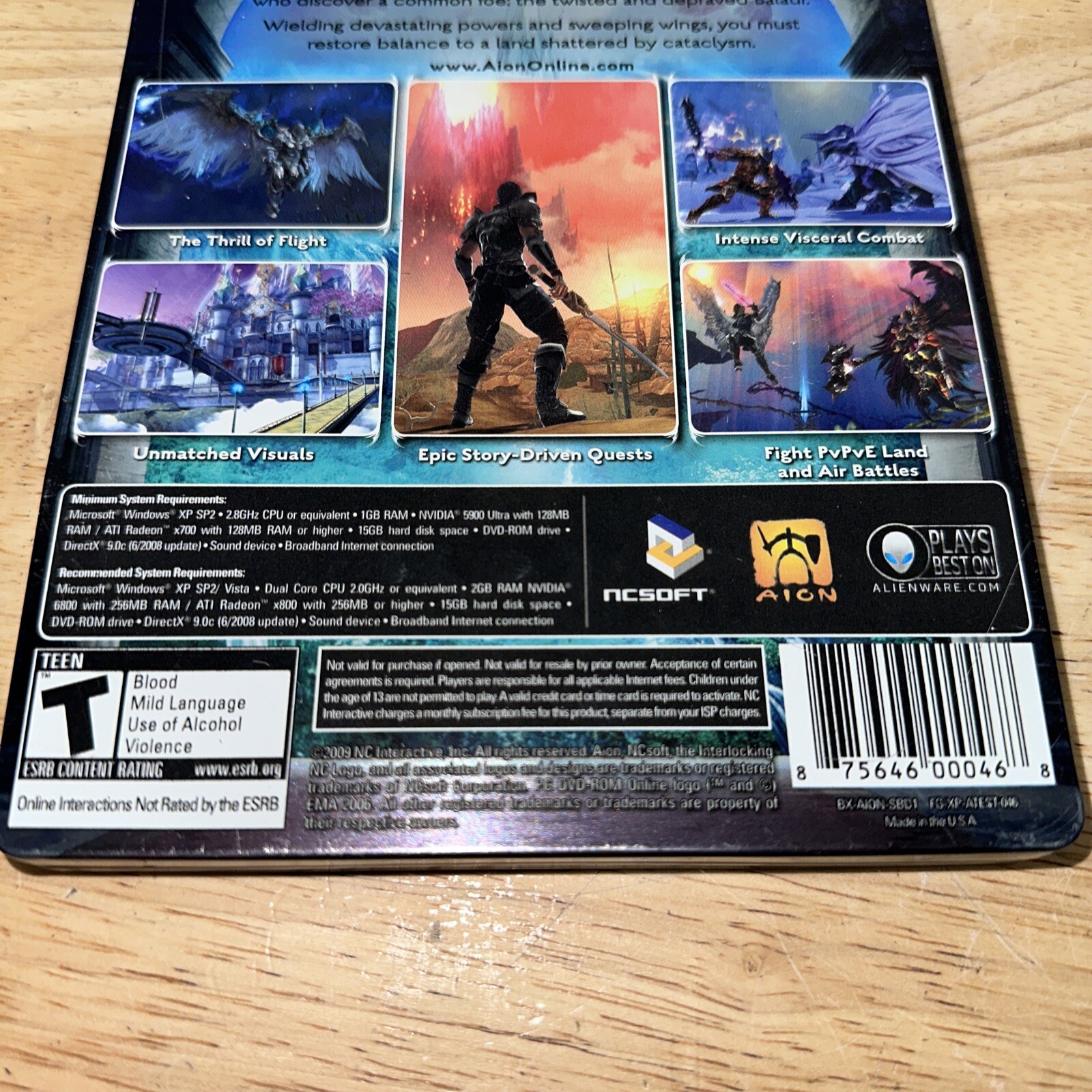 AION A WORLD DIVIDED – PC Video Game – STEELBOOK Edition