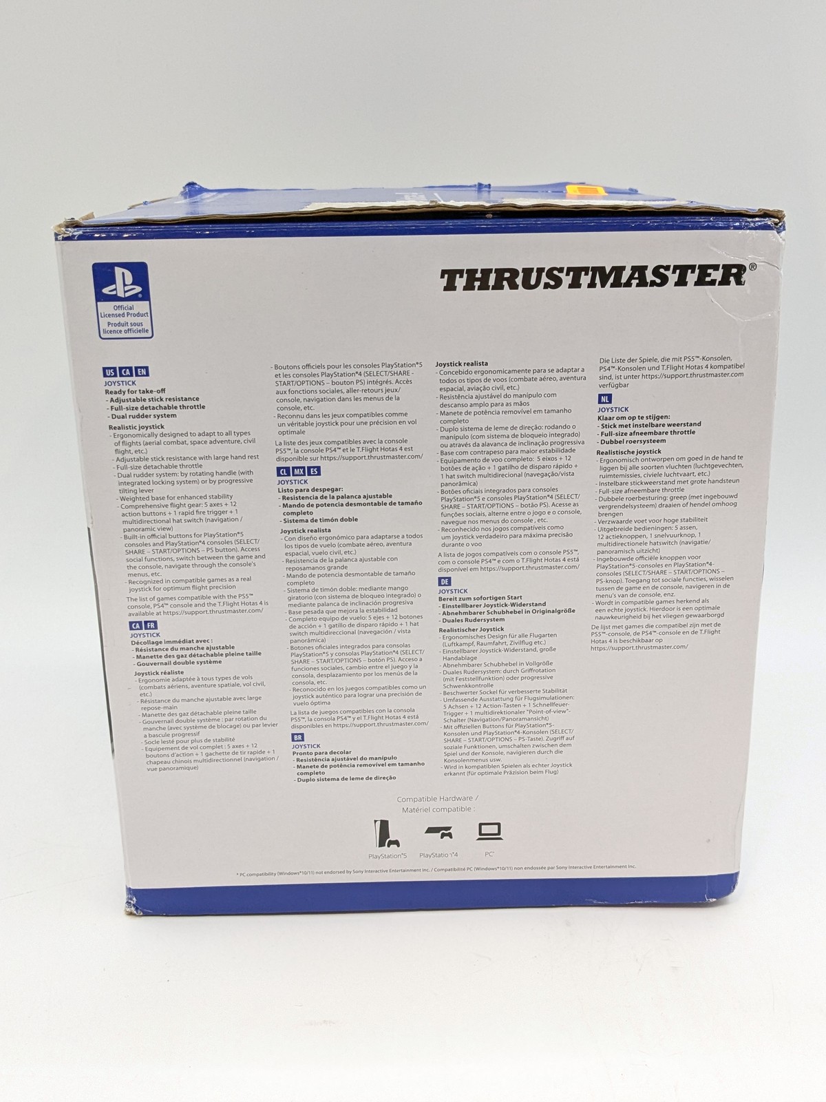 Thrustmaster T.Flight Hotas 4 Joystick For PS4/PS5/Windows (4169085) – Black