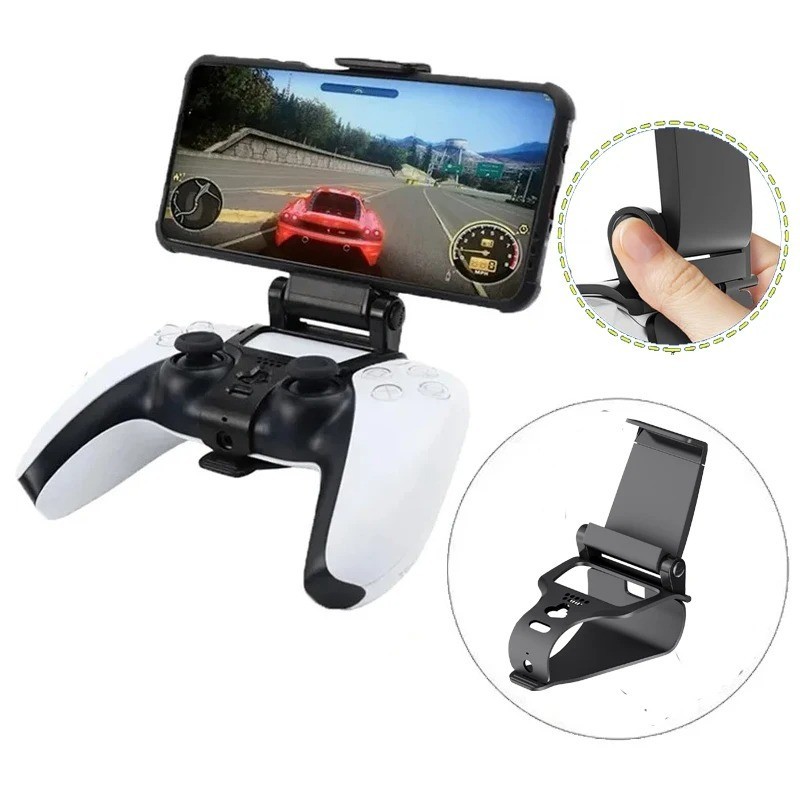 PS5 Controller Mobile Phone Mount Clip Holder for Samsung S9 S8 Gaming Grip